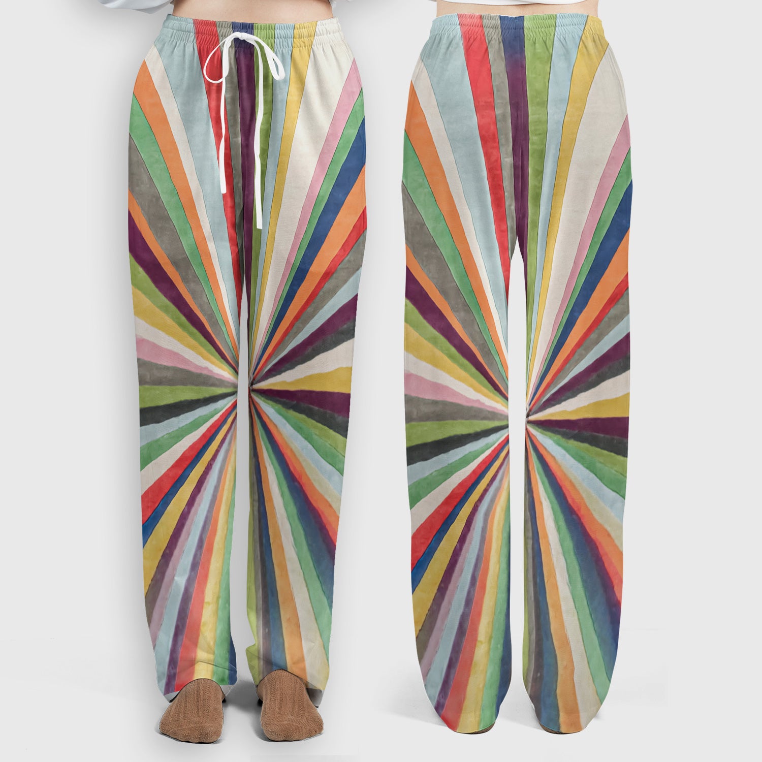 Chill Raccoon Rainbow Music Pattern Scrub Set, Scrub Pants and V Neck Top