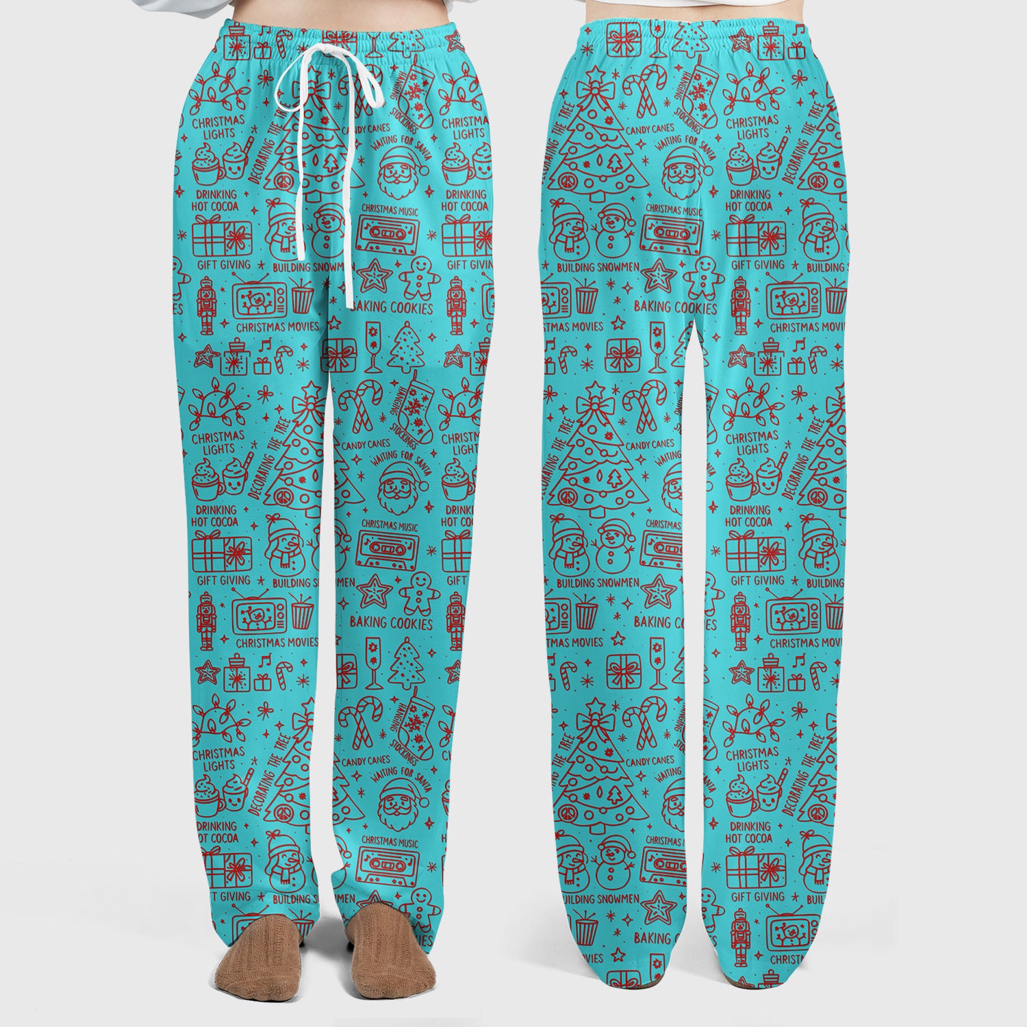 Christmas Pattern Scrub Set, Holiday Baking Cookies Nurse Shirt, Cute Medical Uniform Gift for RN, LPN, Healthcare Worker