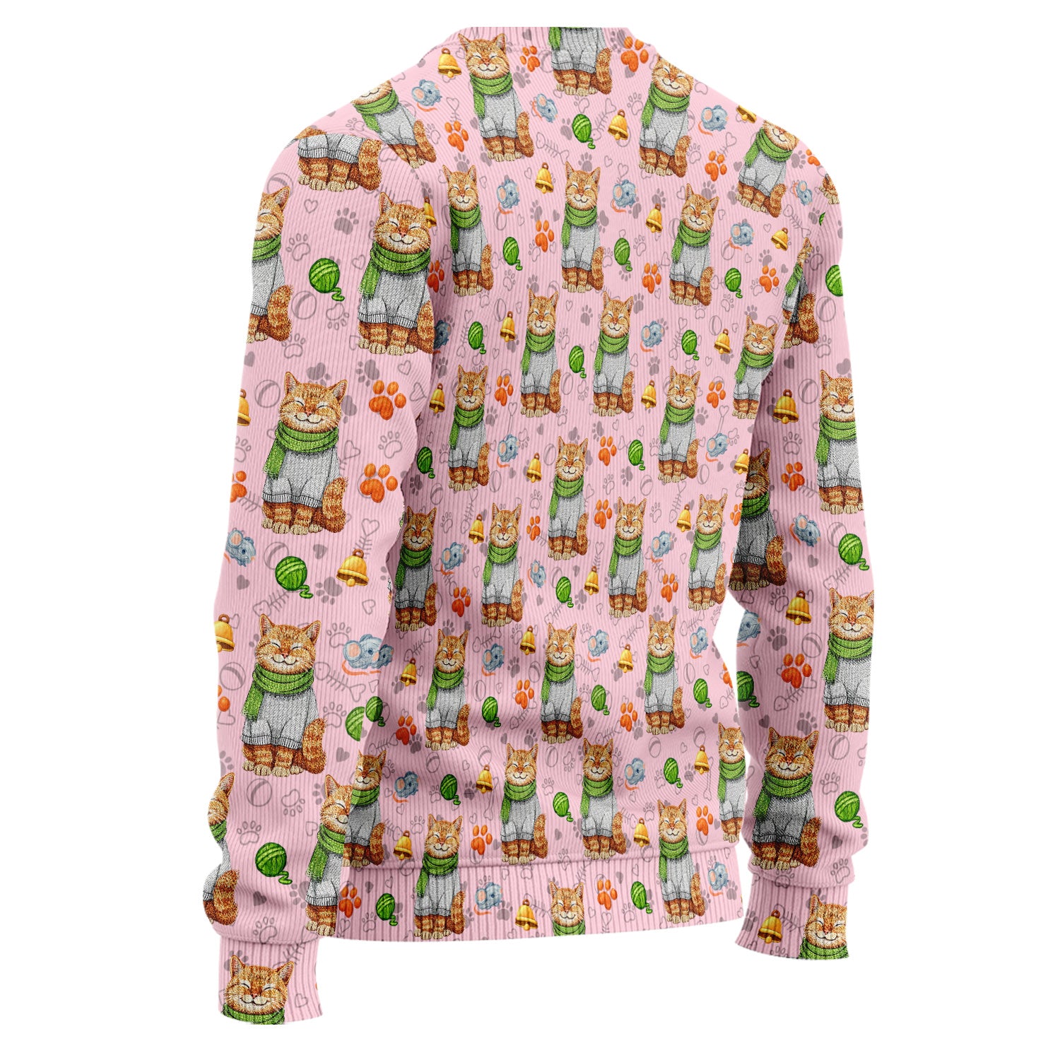 Adorable Cat Lover Nurse Scrub Set, Cute Cat Medical Pattern Shirt, Breathable Fabrics Nursing Uniform