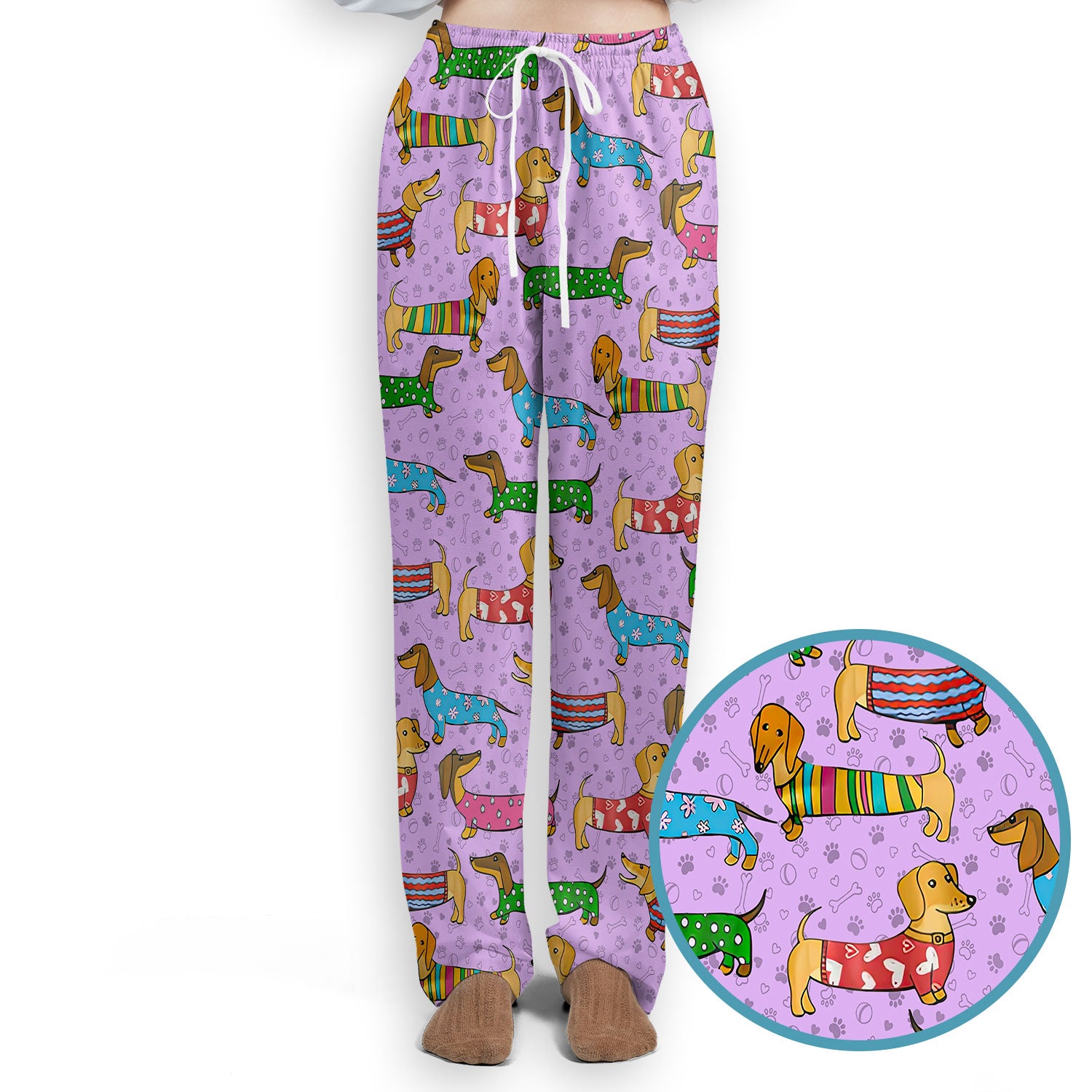 Dachshund Nursing Scrub Pants - Funny Wiener Dog Scrub Set - It’s Been a Long Day Medical Uniform for Women