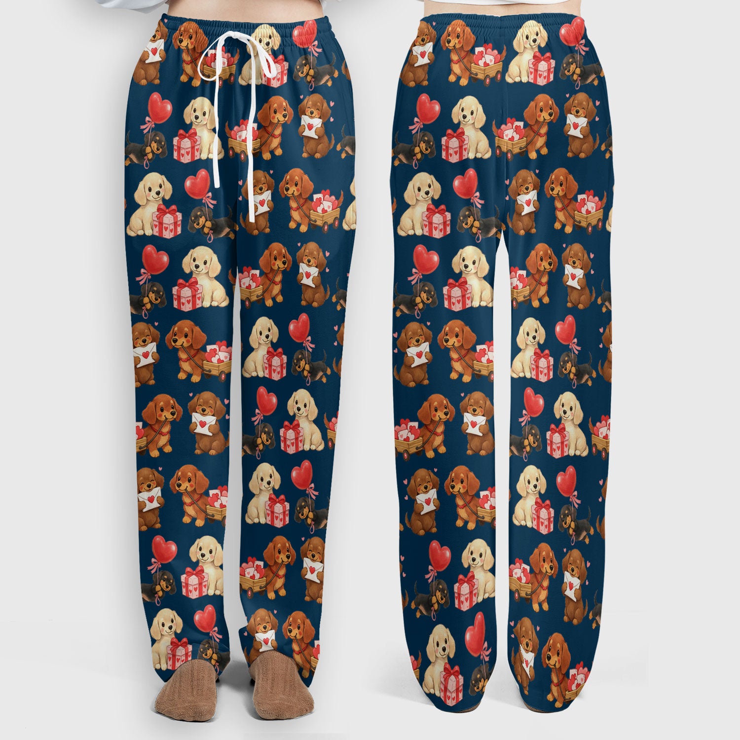 Cute Dachshund Nurse Scrub Set For Nurses, Wiener Dog Pattern Nurse Shirt, Breathable Fabrics Nursing Uniform