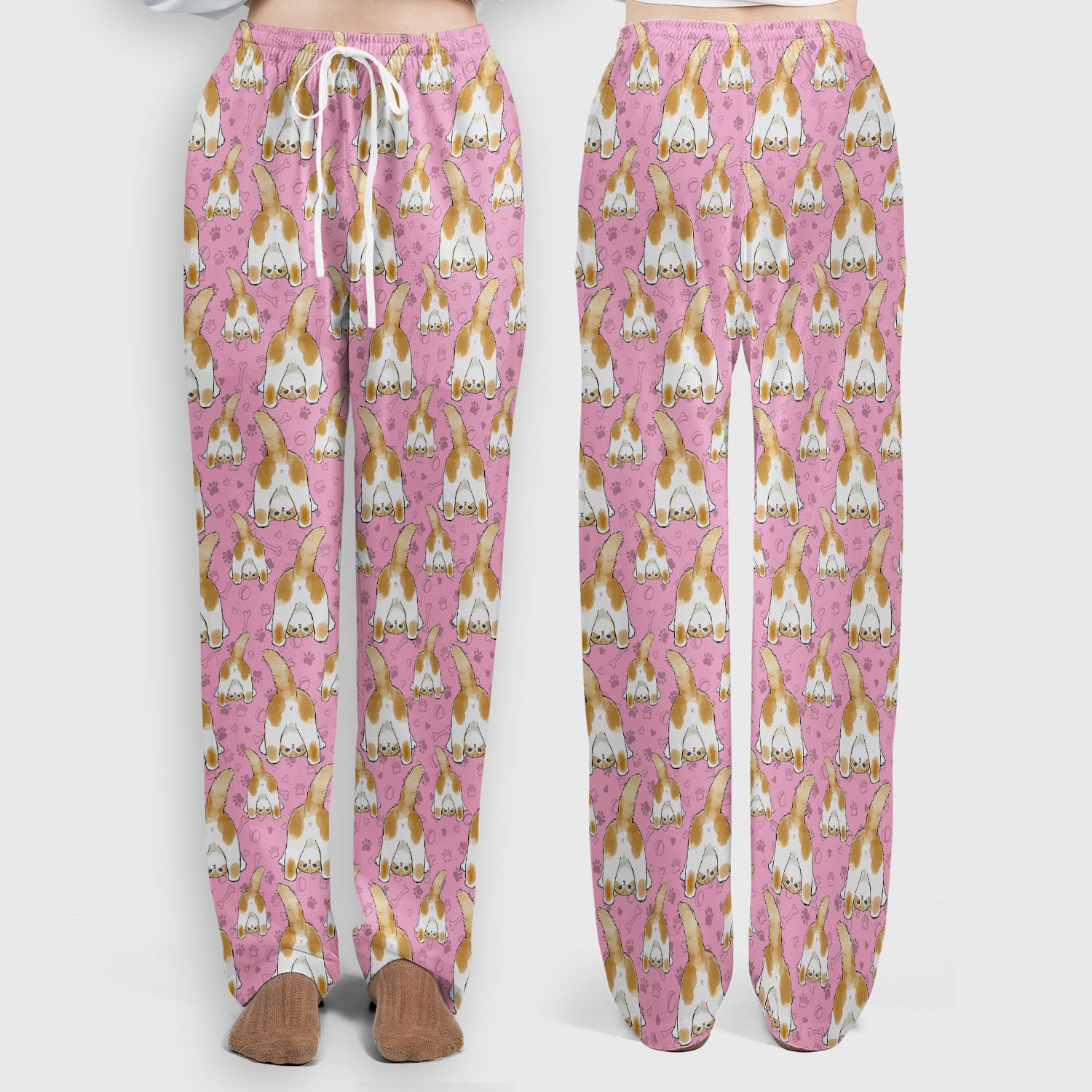 Cute Cat Butt Nurse Scrub Set, Cat Pattern Medical Shirt For Pet Lover, Breathable Fabrics Nursing Uniform