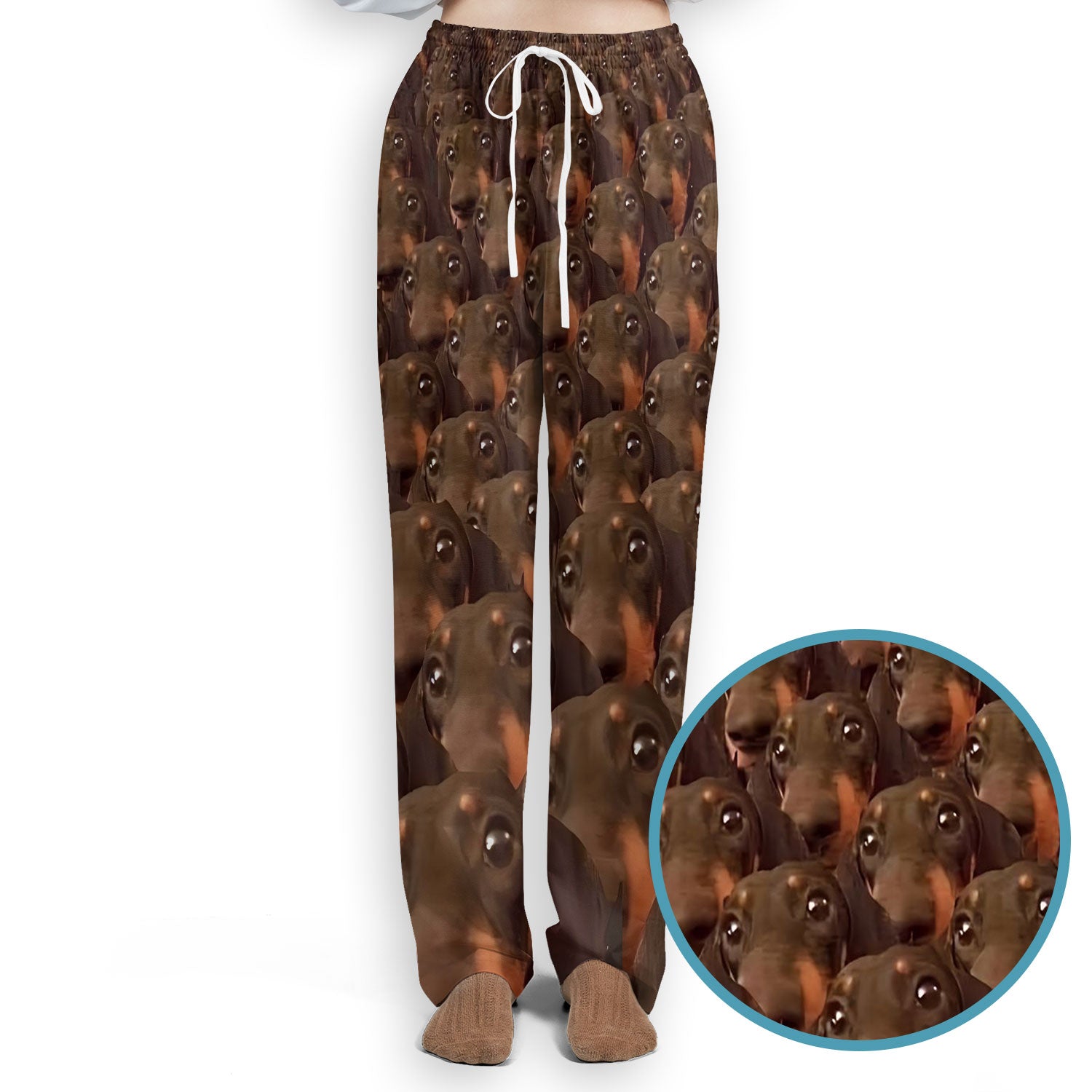 Funny Dachshund Scrub Set for Women - Cute Sausage Dog Pattern Med Uniform - Weiner Lover Gift for RN LPN CNA