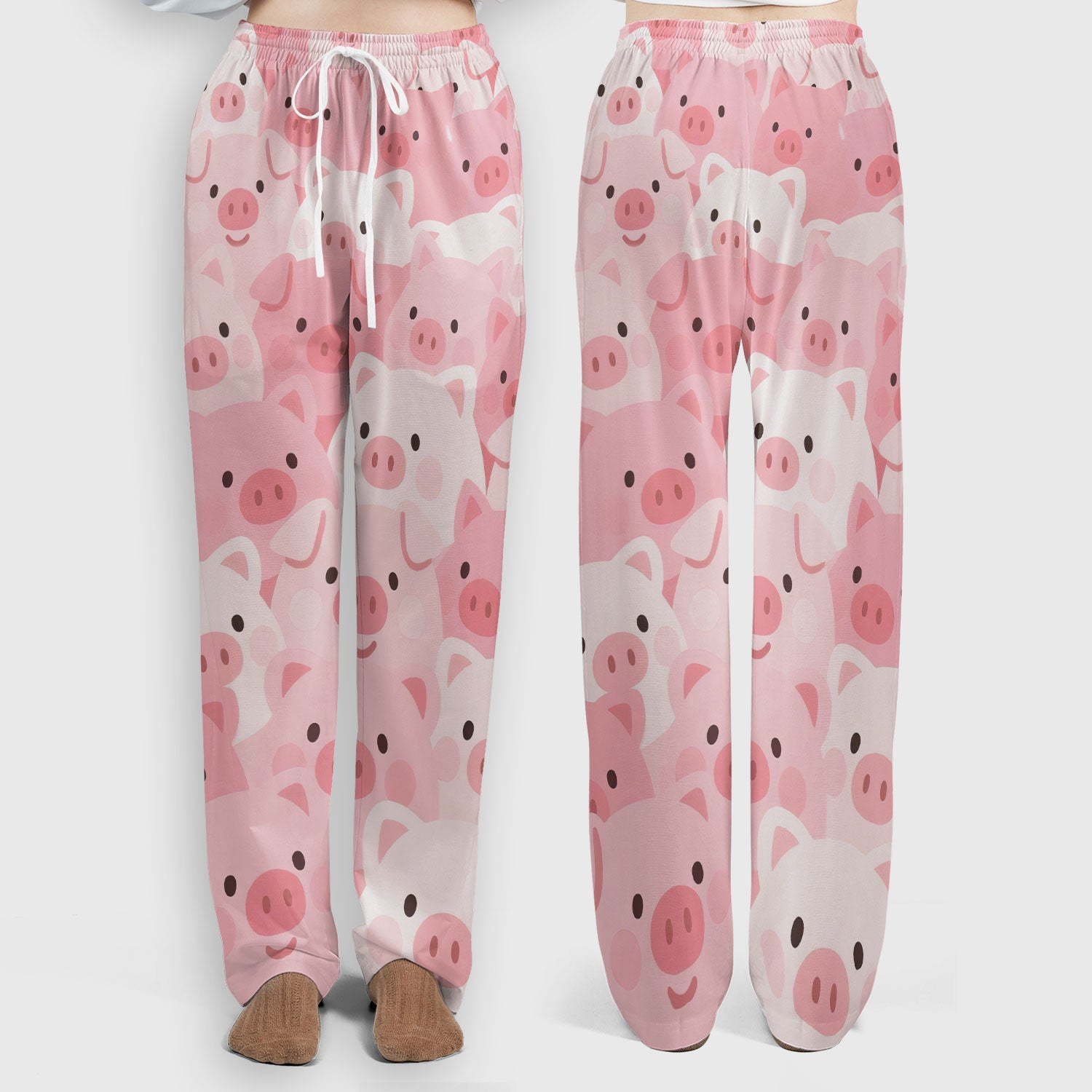 Cute Pig Nursing Scrub Set, Comfortable Scrubs For Nurses