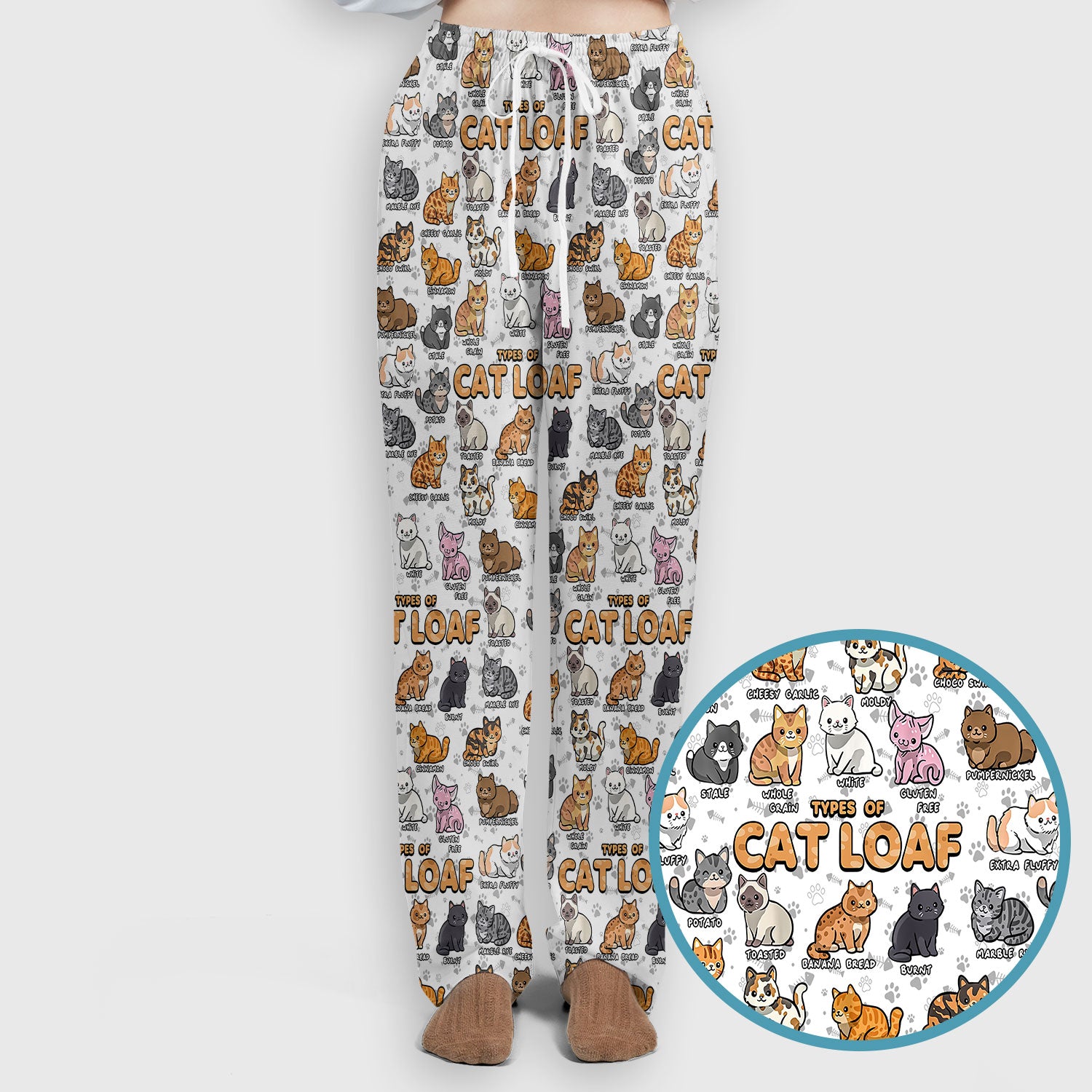 Funny Cat Loaf Nurse Scrub Set for Women - Cute Cat Medical Uniform Top and Pants - Pet Lover Gift - Comfortable Nursing Outfit