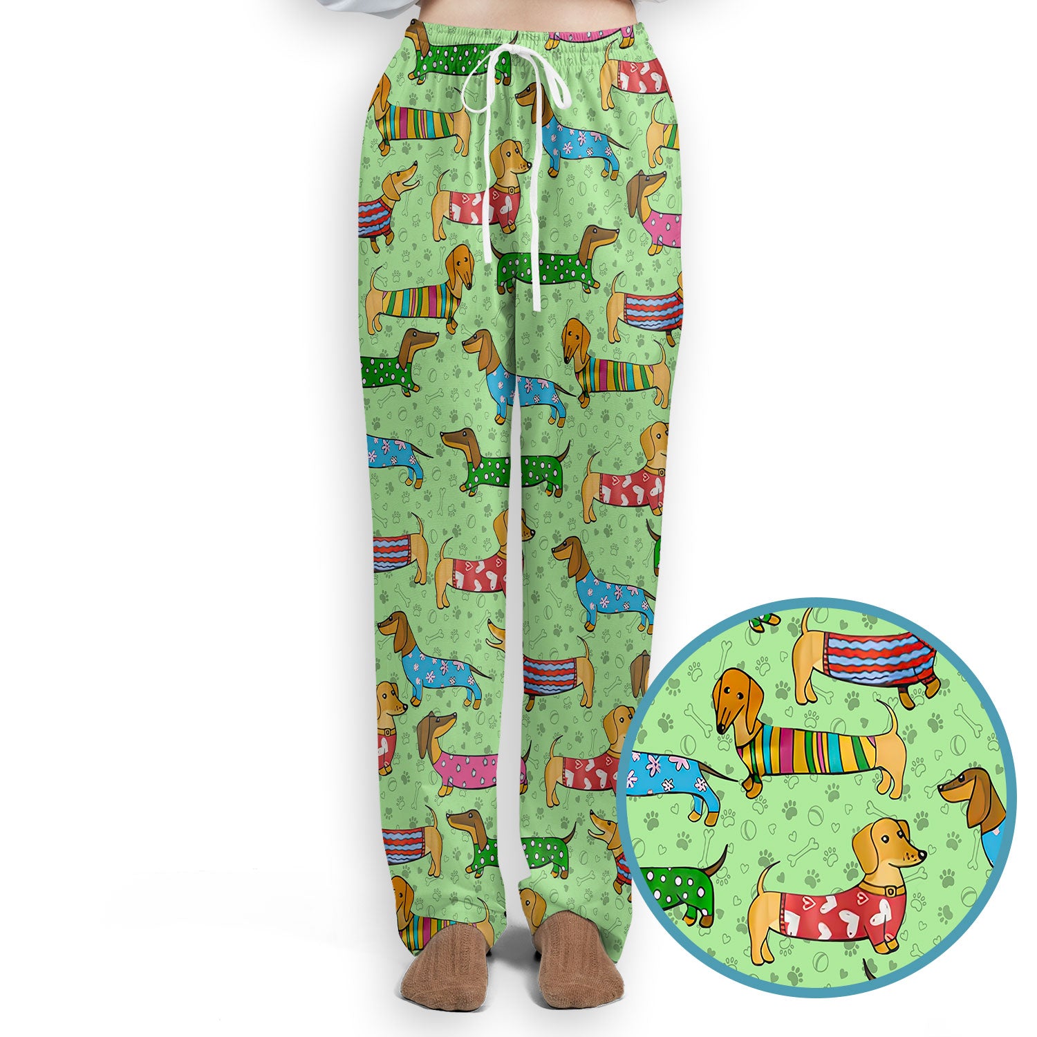 Dachshund Nursing Scrub Pants - Funny Wiener Dog Scrub Set - It’s Been a Long Day Medical Uniform for Women