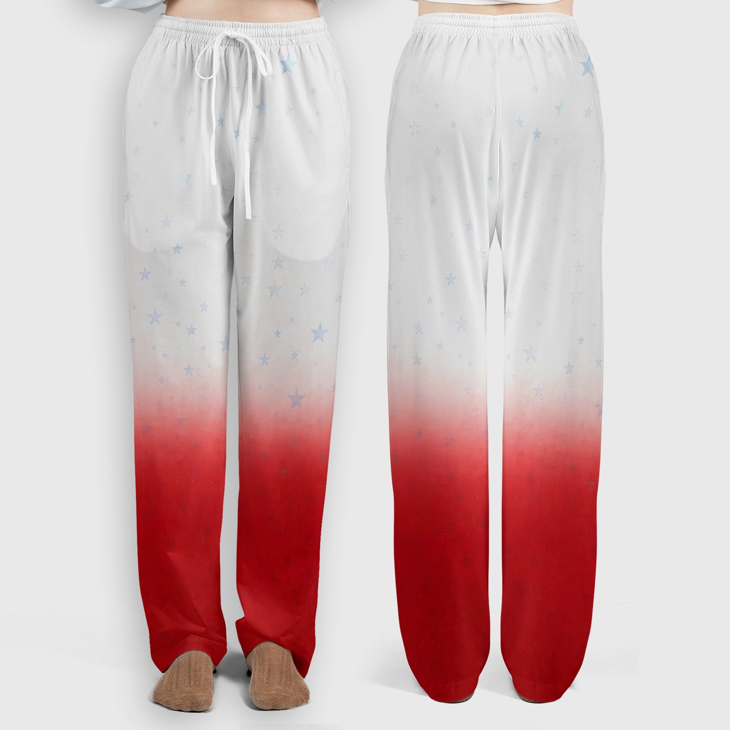 Patriotic 250th Flag Floral Pattern Scrub Set, Scrub Pants and V Neck Top