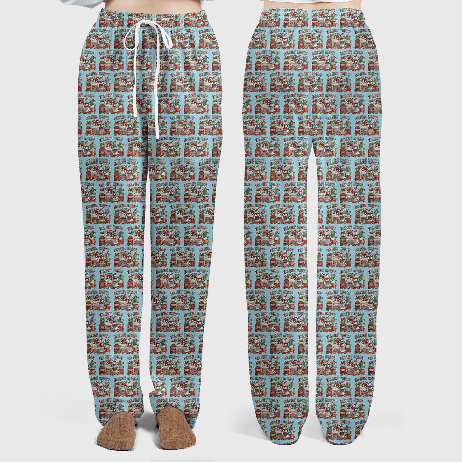 Silent Night Nurse Scrub Set, Funny Christmas Medical Scrub Shirt, Holiday Nursing Uniform