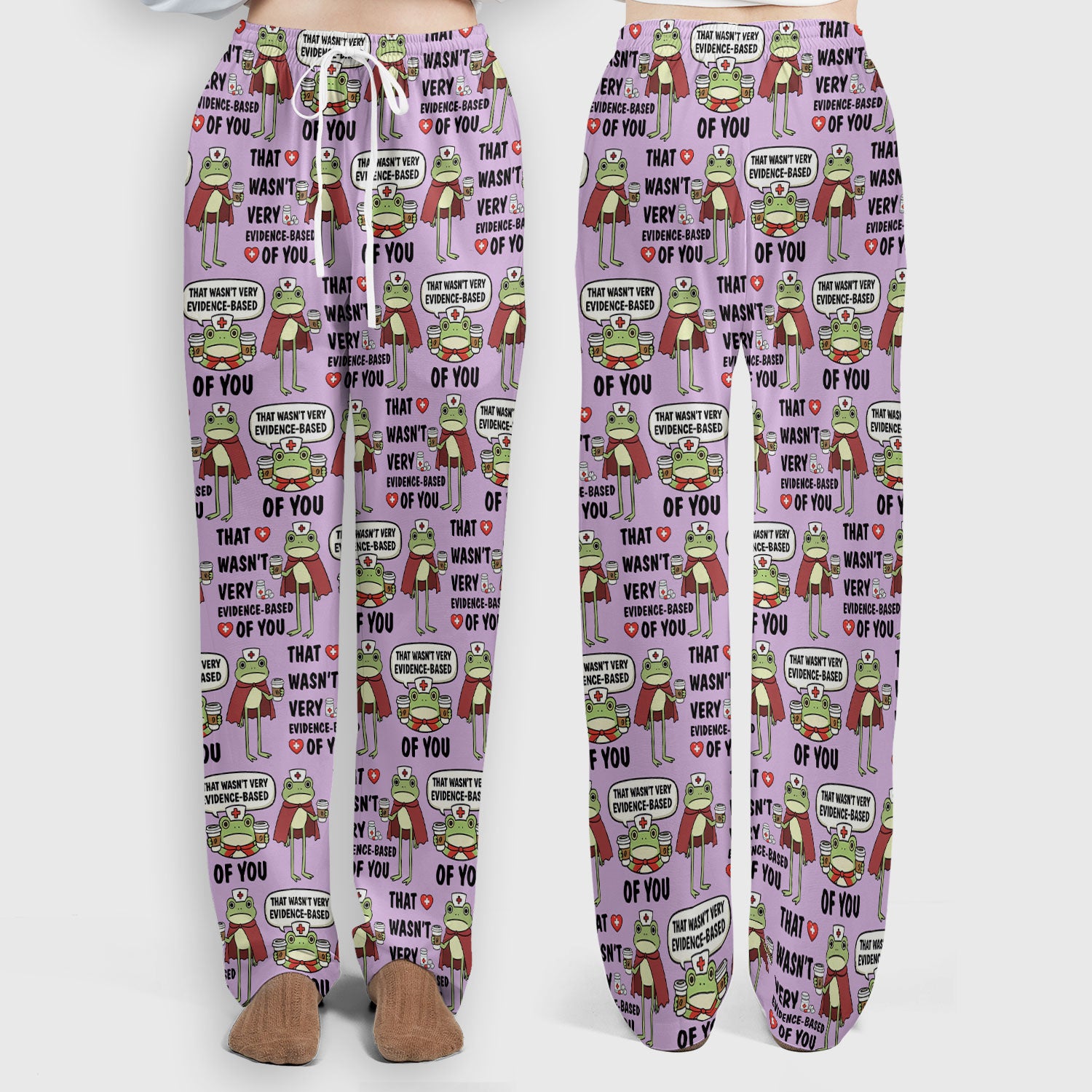 Funny Frog Nurse Quote Medical Pattern, Women's Scrub Set