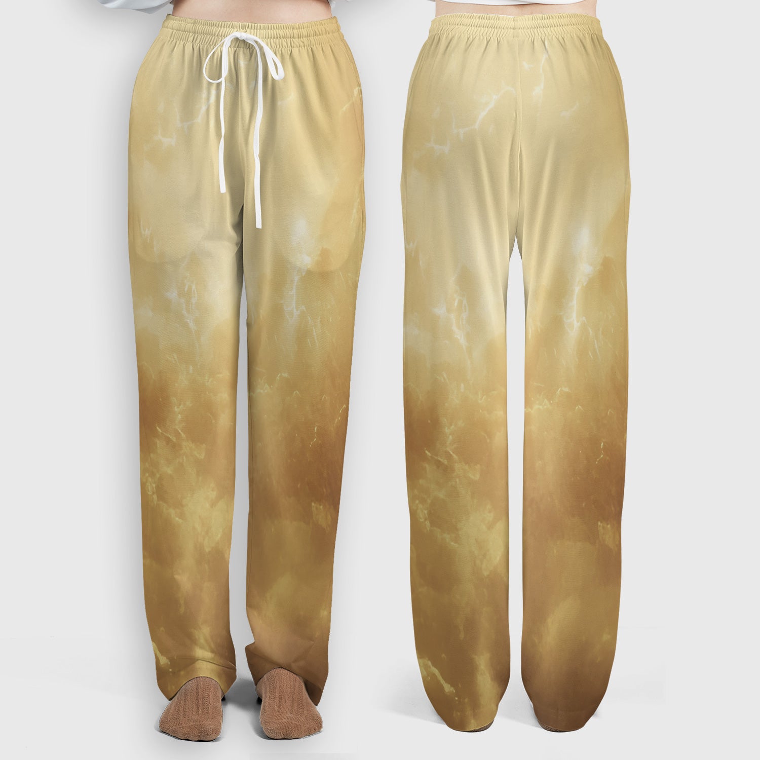 Golden Angel Cat Art Medical Scrub Set V Neck Nursing Uniform