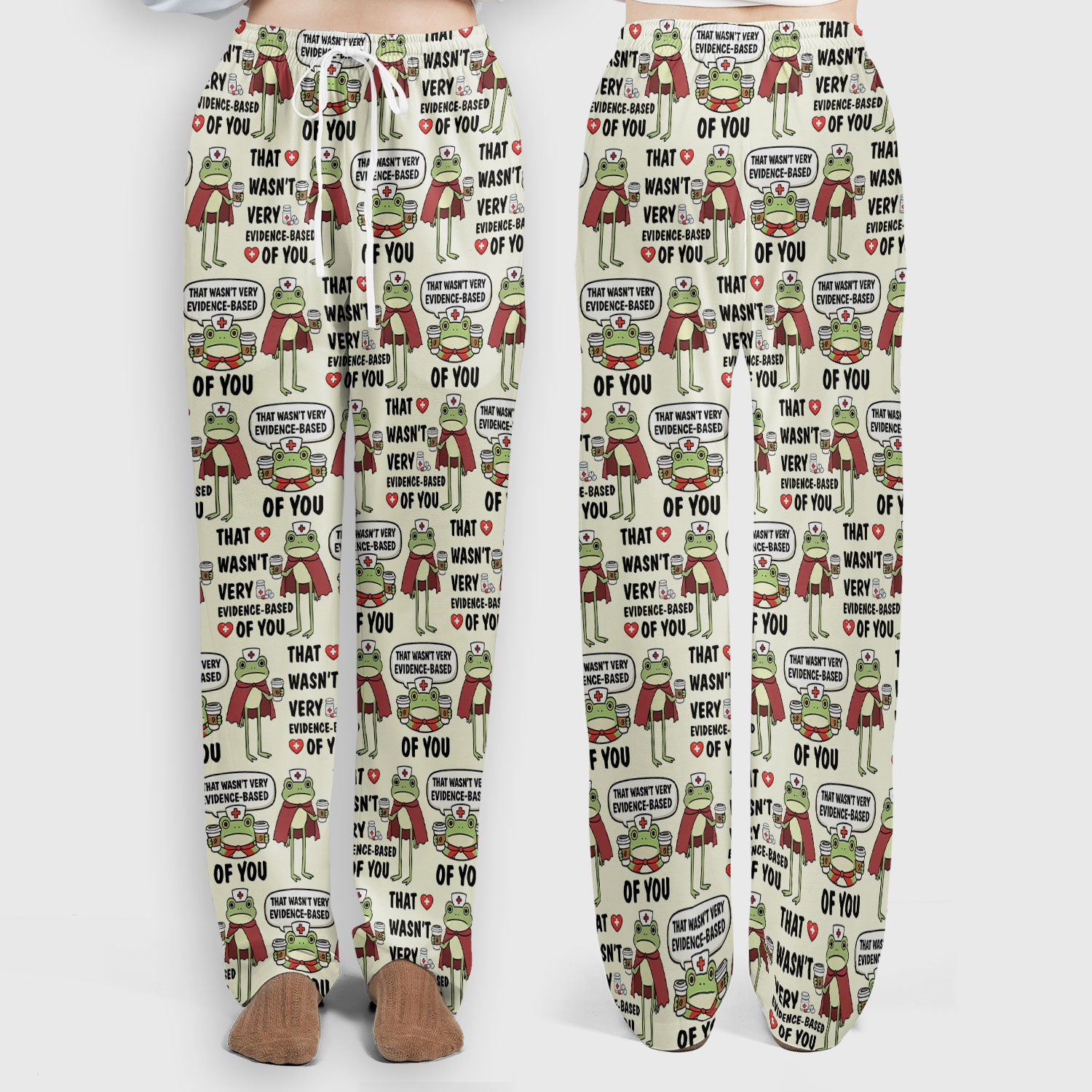 Funny Frog Nurse Quote Medical Pattern, Women's Scrub Set