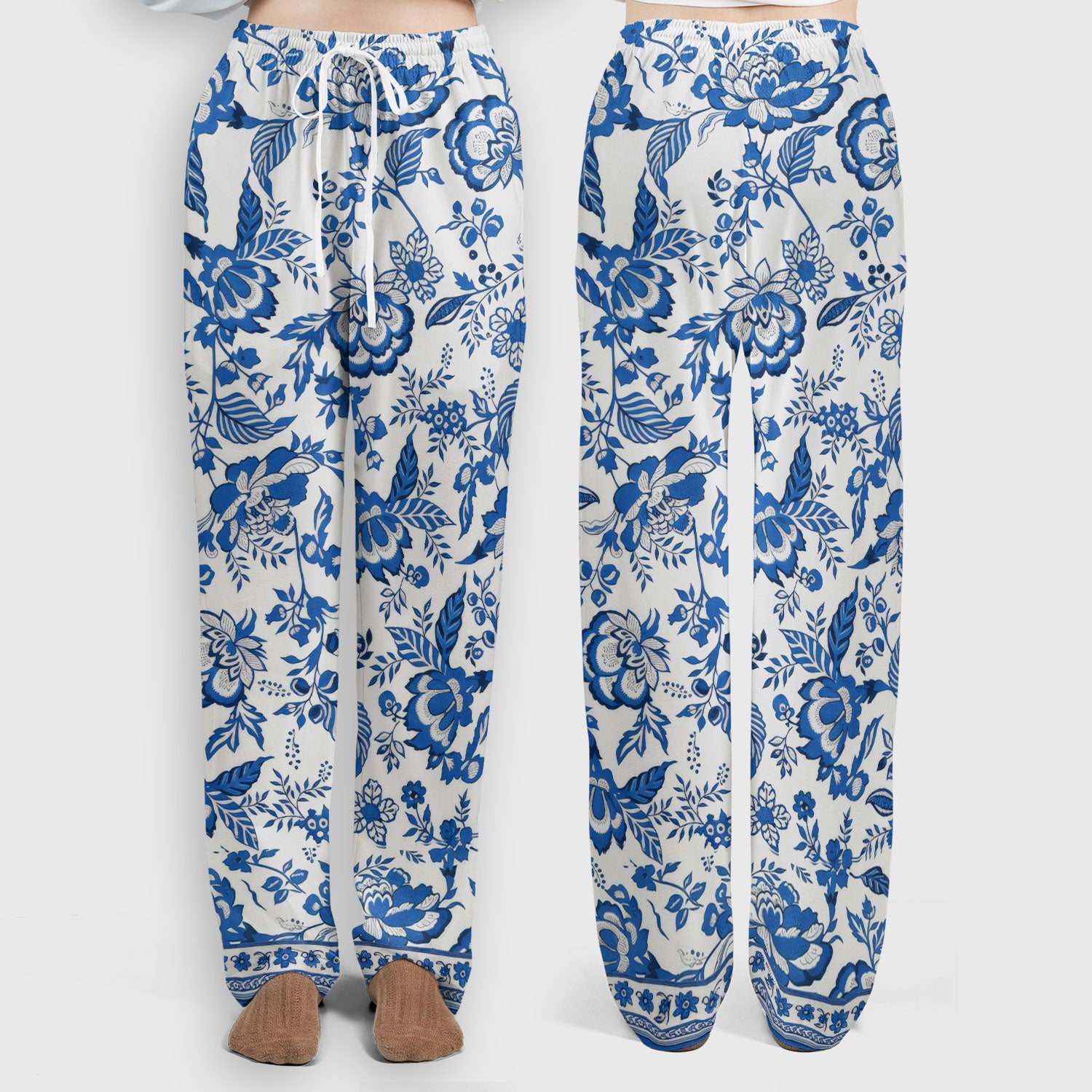 Toile De Jouy Scrub Set For Women, Floral Pattern Nurse Shirt, Comfortable Scrubs For Nursing