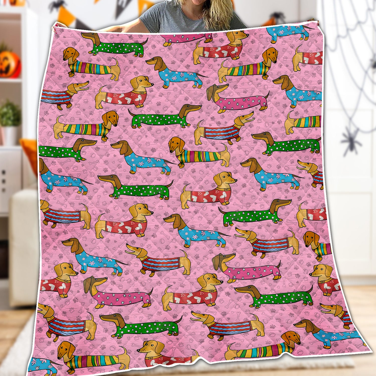 Doxie Puppies Nurse Blanket - Cute Dachshund Holiday Gift for RN LPN CNA - Weiner Dog Lover
