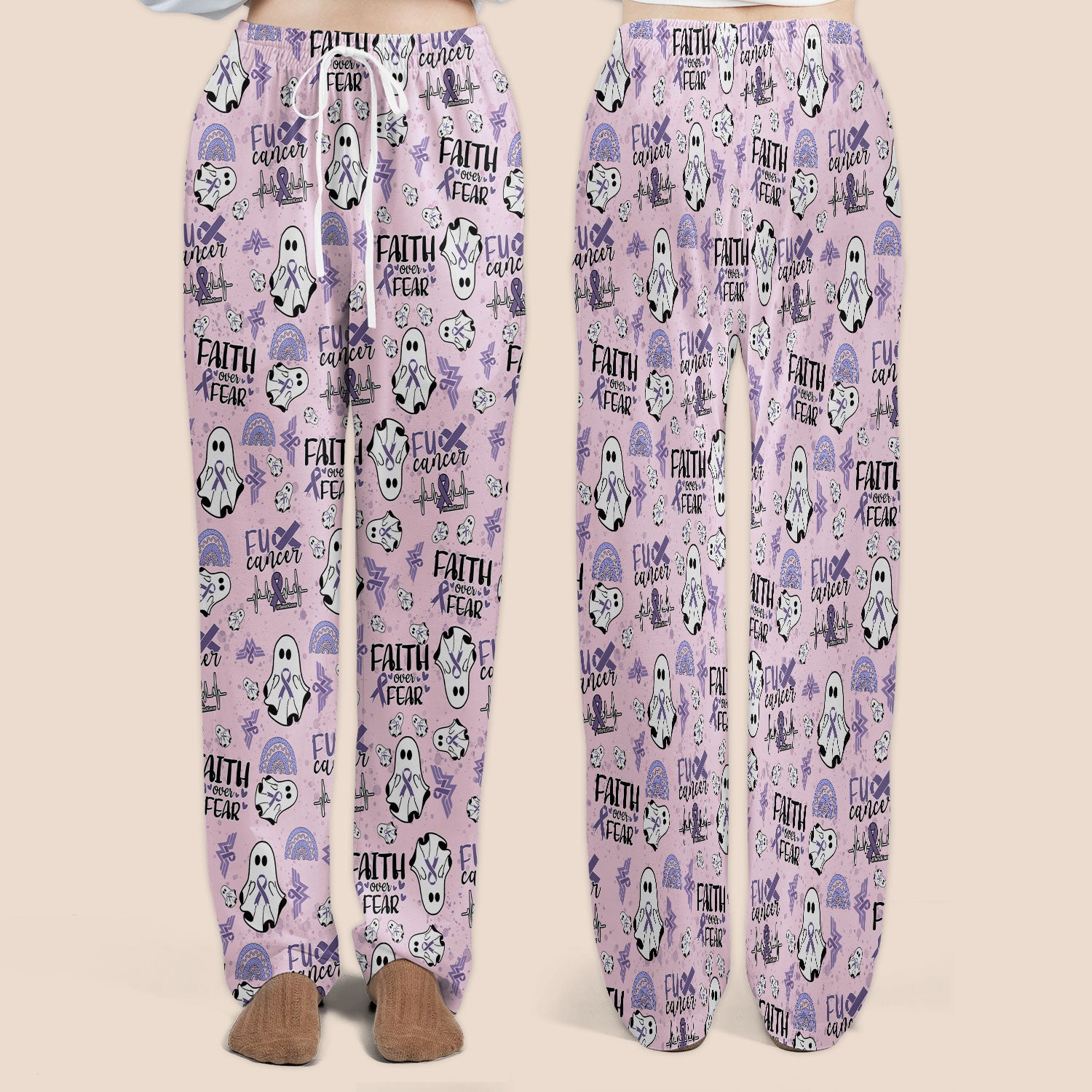 Stomach Cancer Awareness Scrub Sets - Periwinkle Blue Ribbon Survivor Scrub Pants and V Neck Top - November Warrior Gift