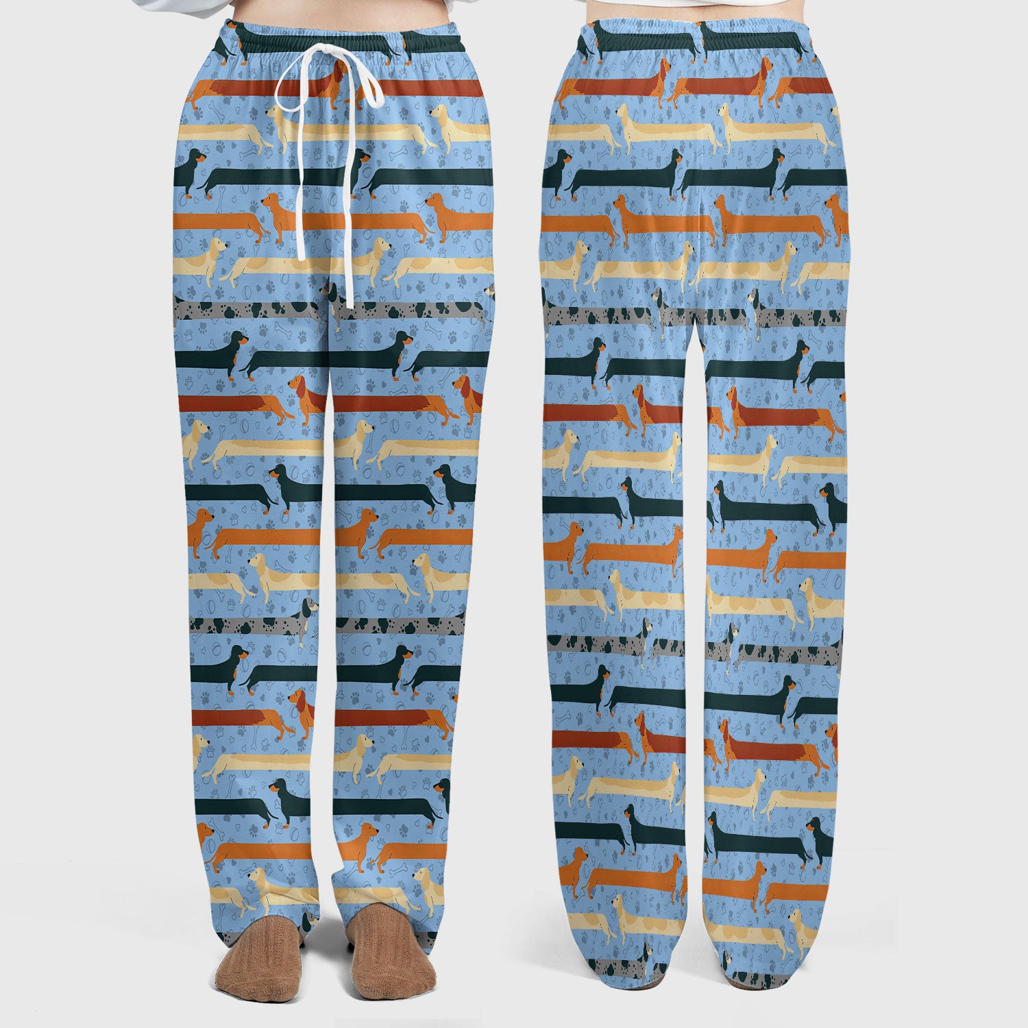 Dachshund Women's Scrub Sets - Comfortable Scrubs for Nurses - It's Been A Long Day Scrub Pants and V Neck Top