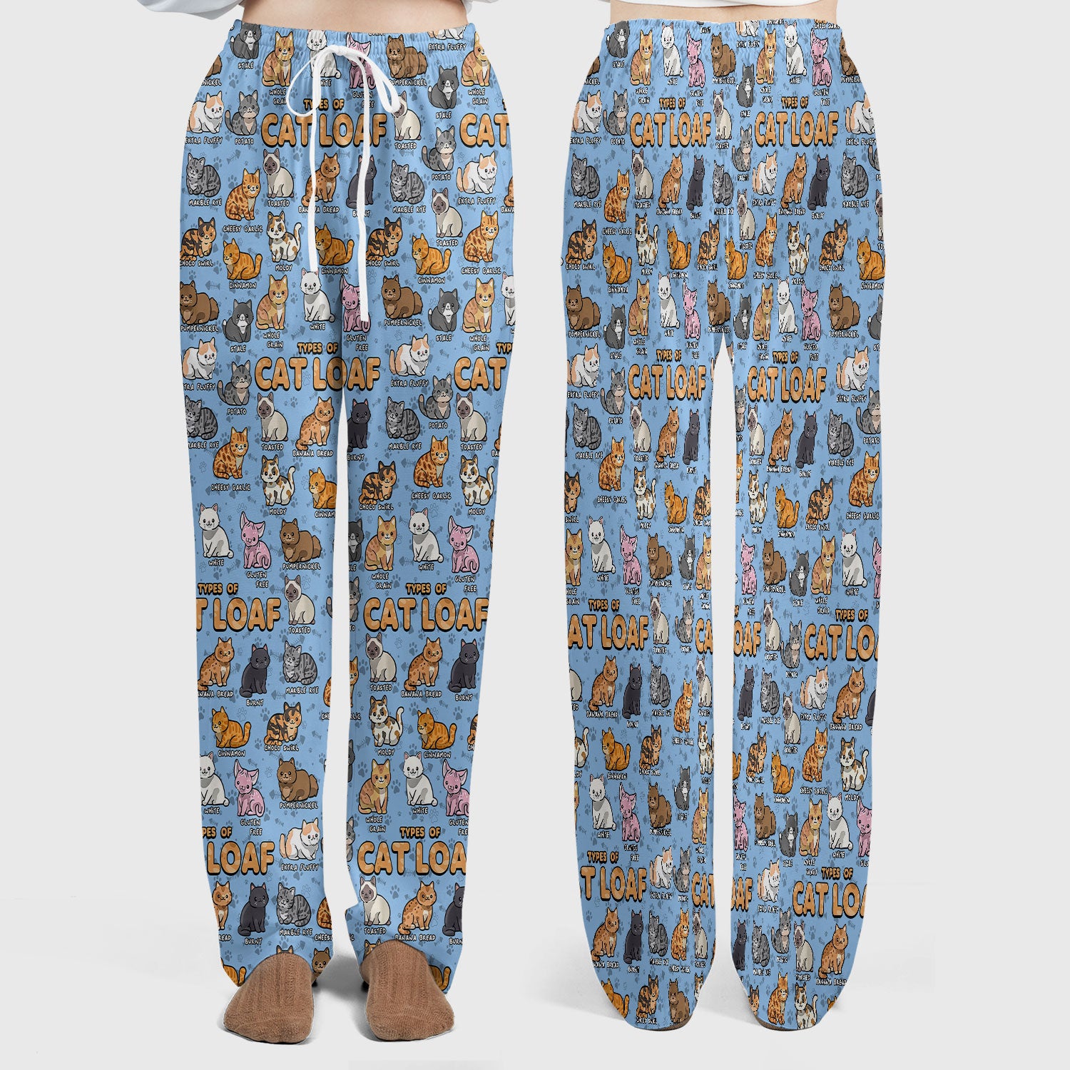 Funny Cat Loaf Nurse Scrub Set for Women - Cute Cat Medical Uniform Top and Pants - Ugly Sweater Pet Lover Gift