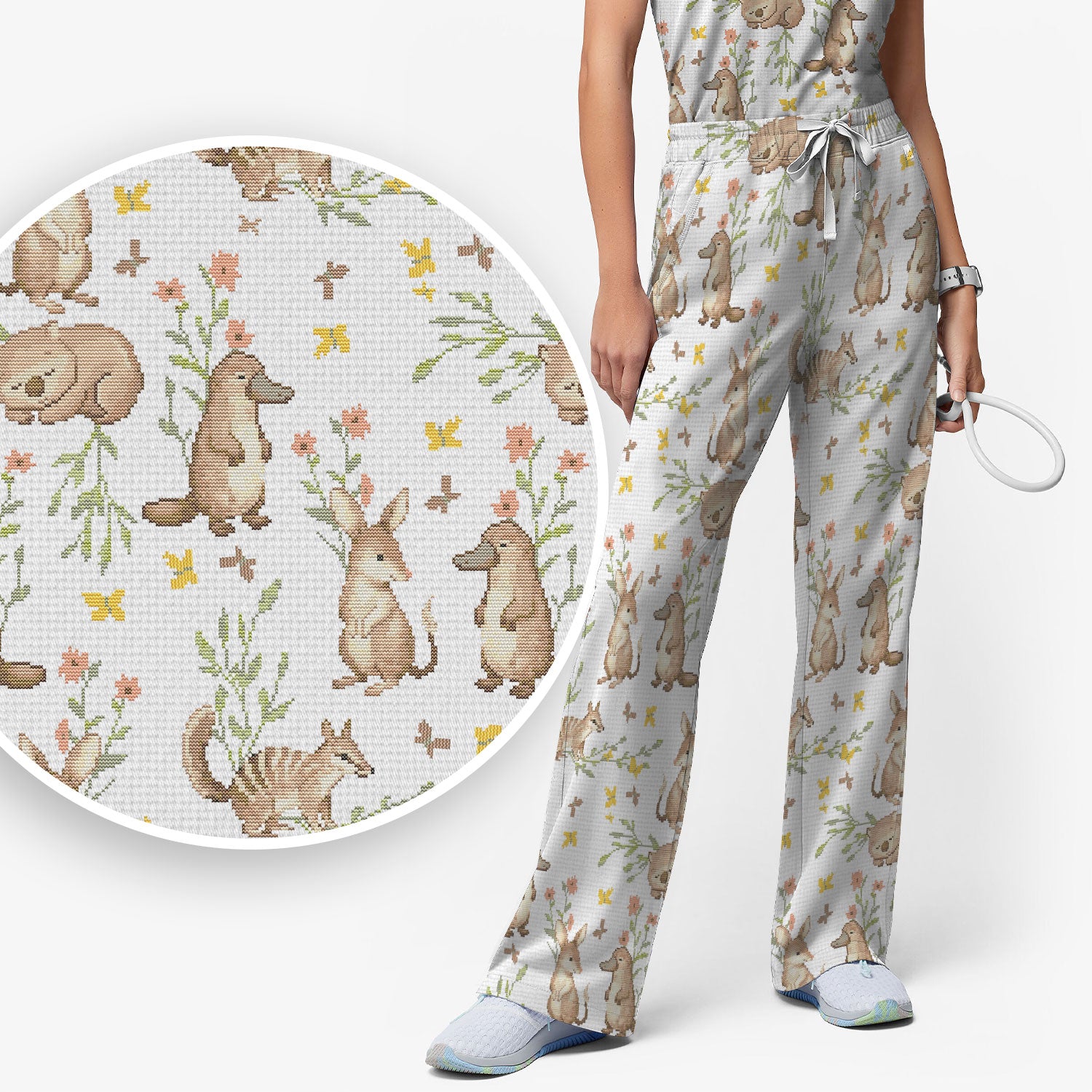 Australian Baby NICU Nurse Scrub Set, Pediatric Nursing Uniform, Comfortable Scrubs For Nurses