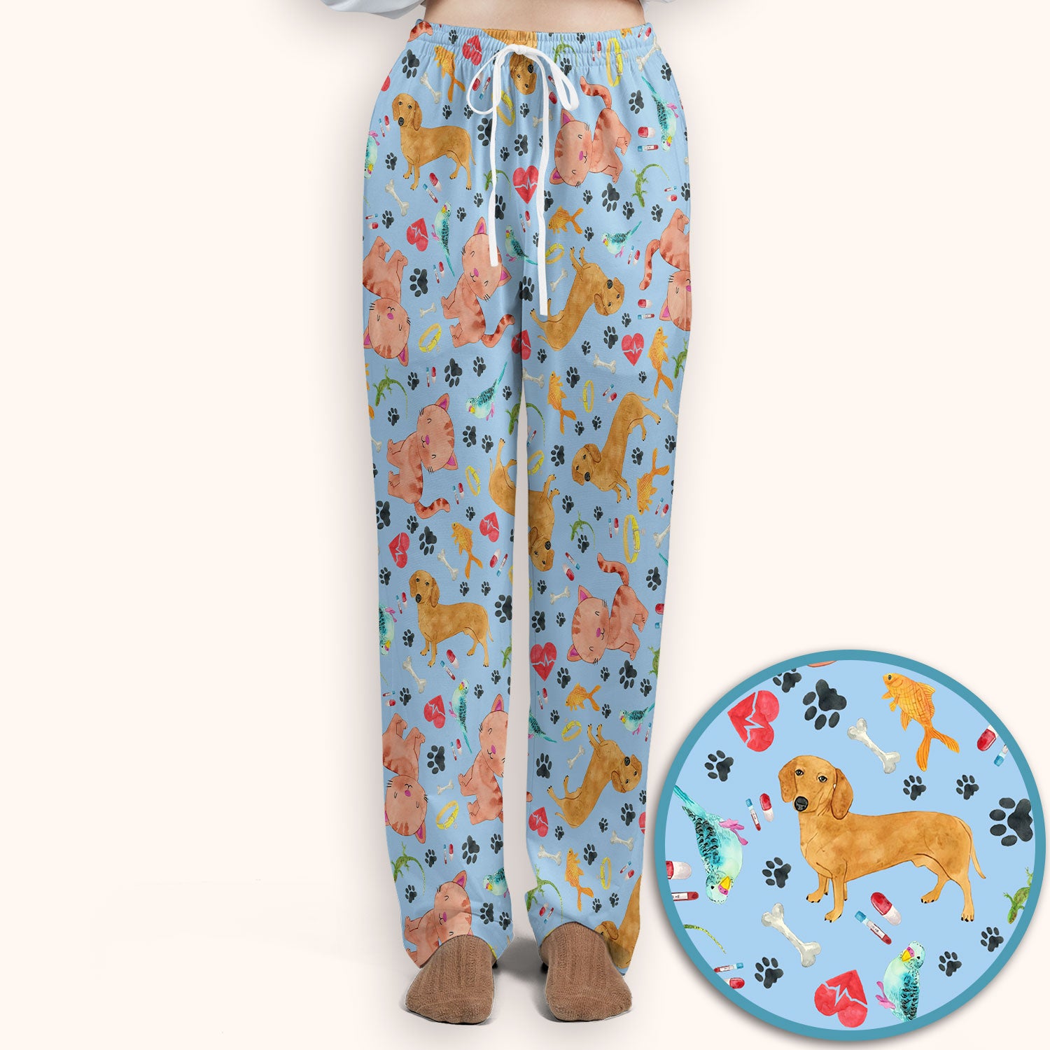 Cute Cat Dog Scrub Set - Animal Lover Medical Uniform - Funny Veterinary Nurse Gift for Women RN CNA LPN