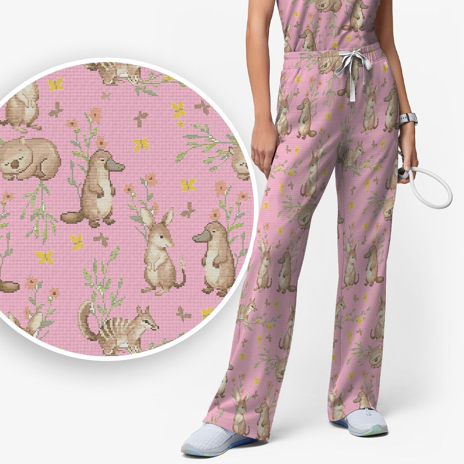 Australian Baby NICU Nurse Scrub Set, Pediatric Nursing Uniform, Comfortable Scrubs For Nurses