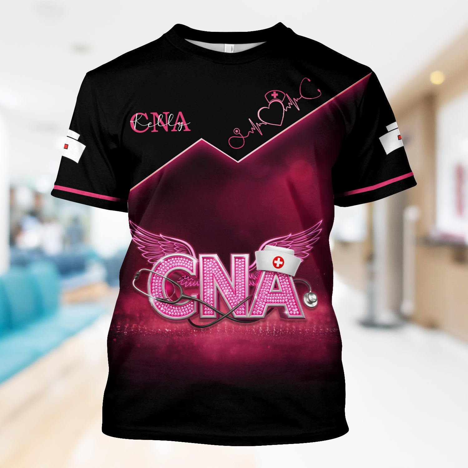 Custom CNA Nurse Shirt - Inspirational Quote I Can't Promise to Fix All Problems - Healthcare Workers & Nursing Staff Gift
