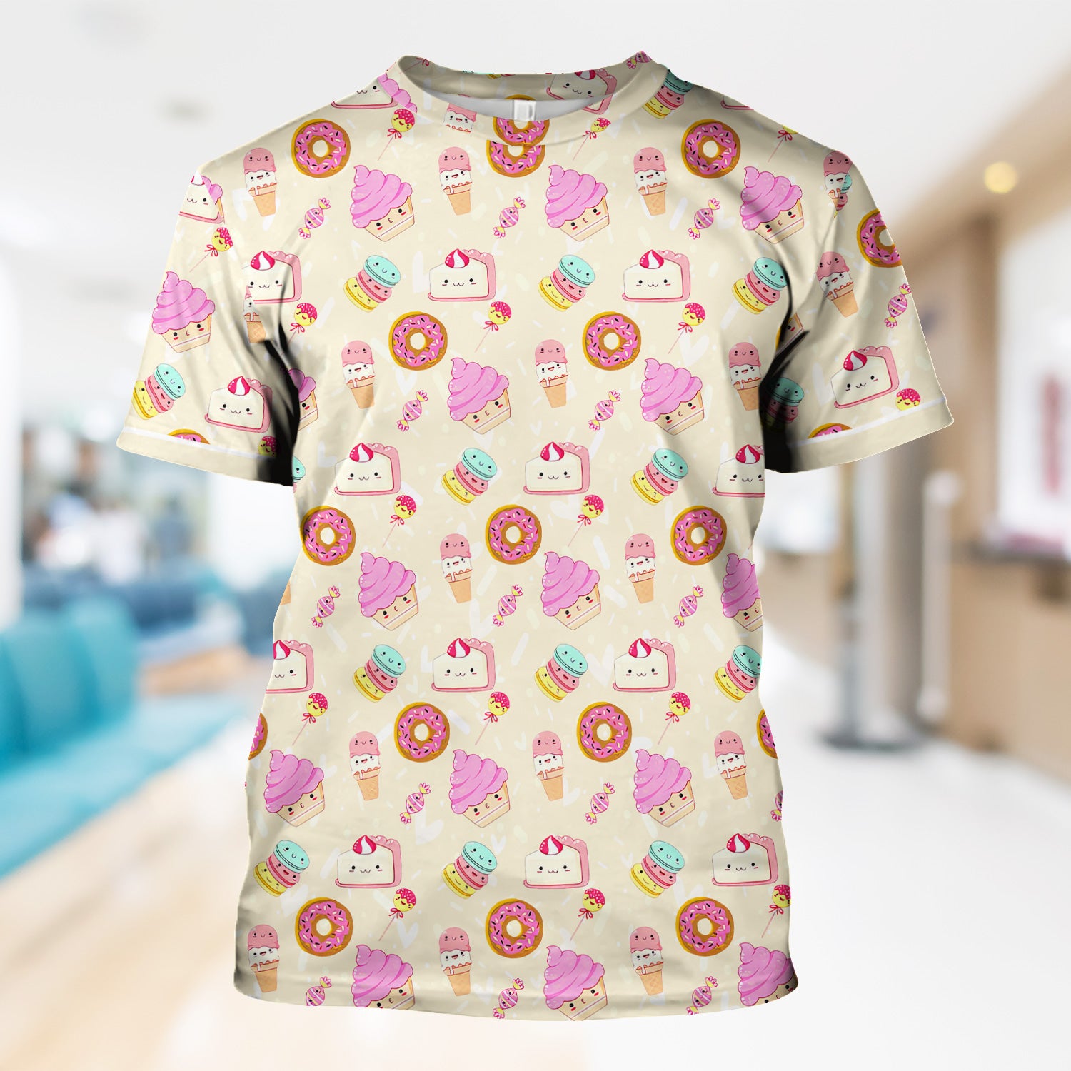 Personalized Ice Cream & Donut Shirt  - Sweet Graphic Tee for Nurses - Gift for RN LPN Healthcare Workers