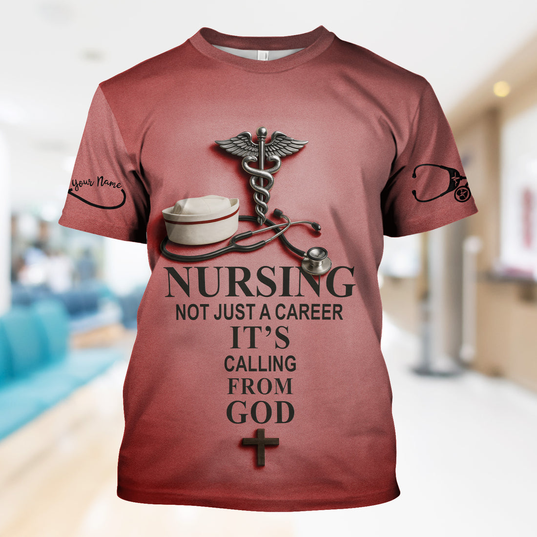 Christian Nurse Shirt - Nursing Is a Calling from God - Available in Multiple Colors - Gift for Women RN CNA LPN