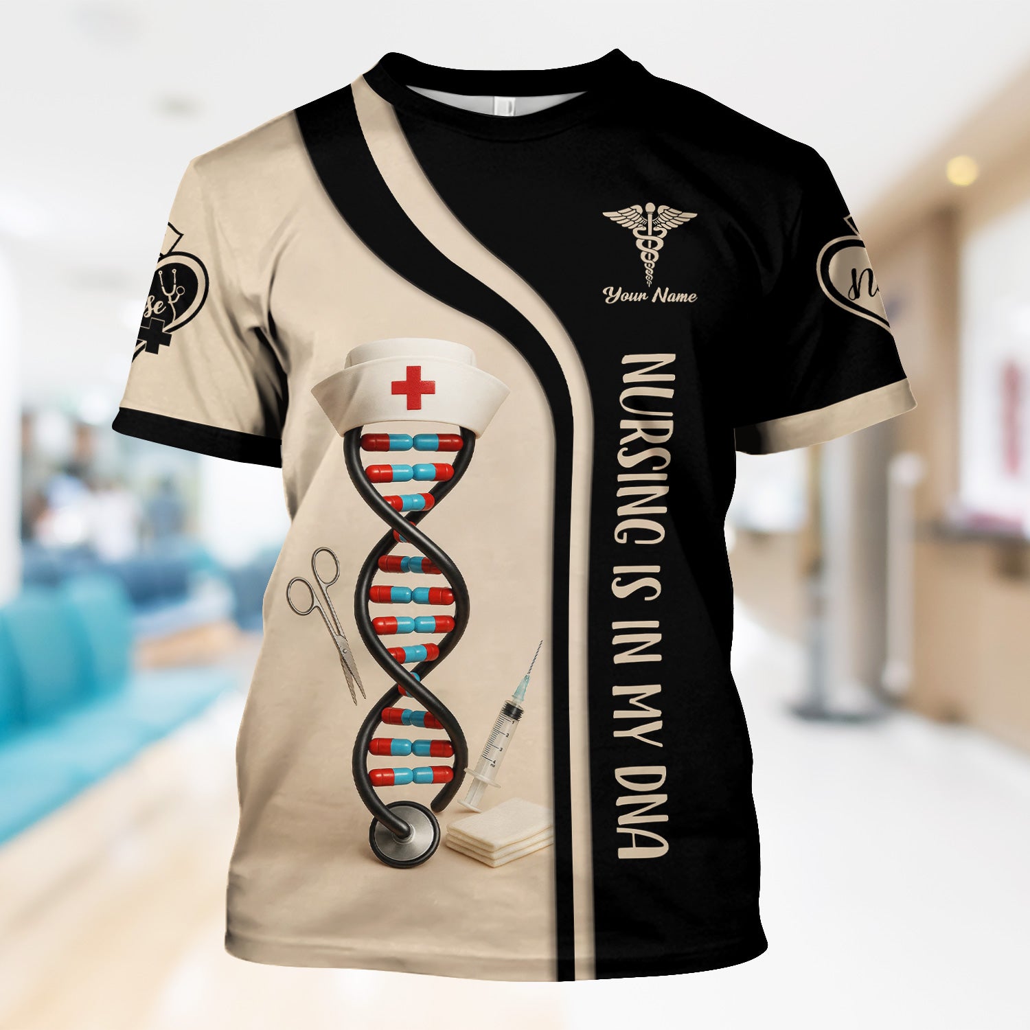 Nursing Is In My DNA - Nursing Graphic Tees for Women - Gifts For Nurses
