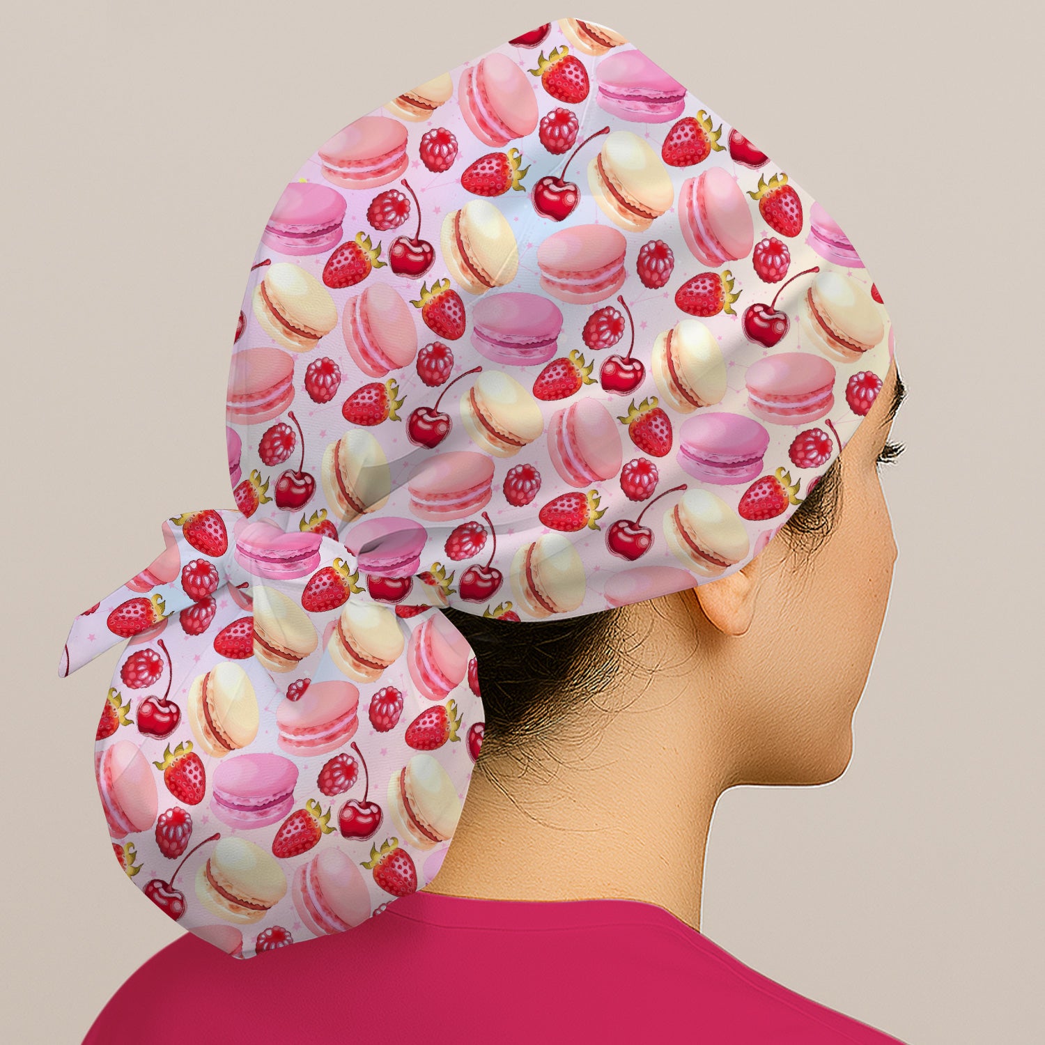 Sweet Dessert Pattern Scrub Cap, Surgical Caps for Doctors
