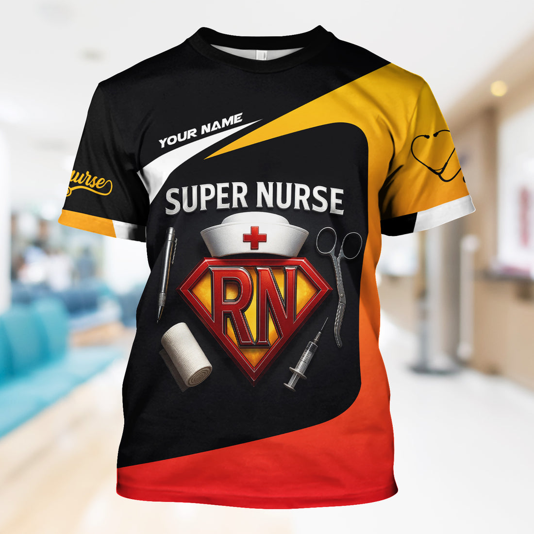 Personalized Super Nurse RN Shirt - Funny Hero Nurse Gift For Women - Gifts For A New Registered Nurse