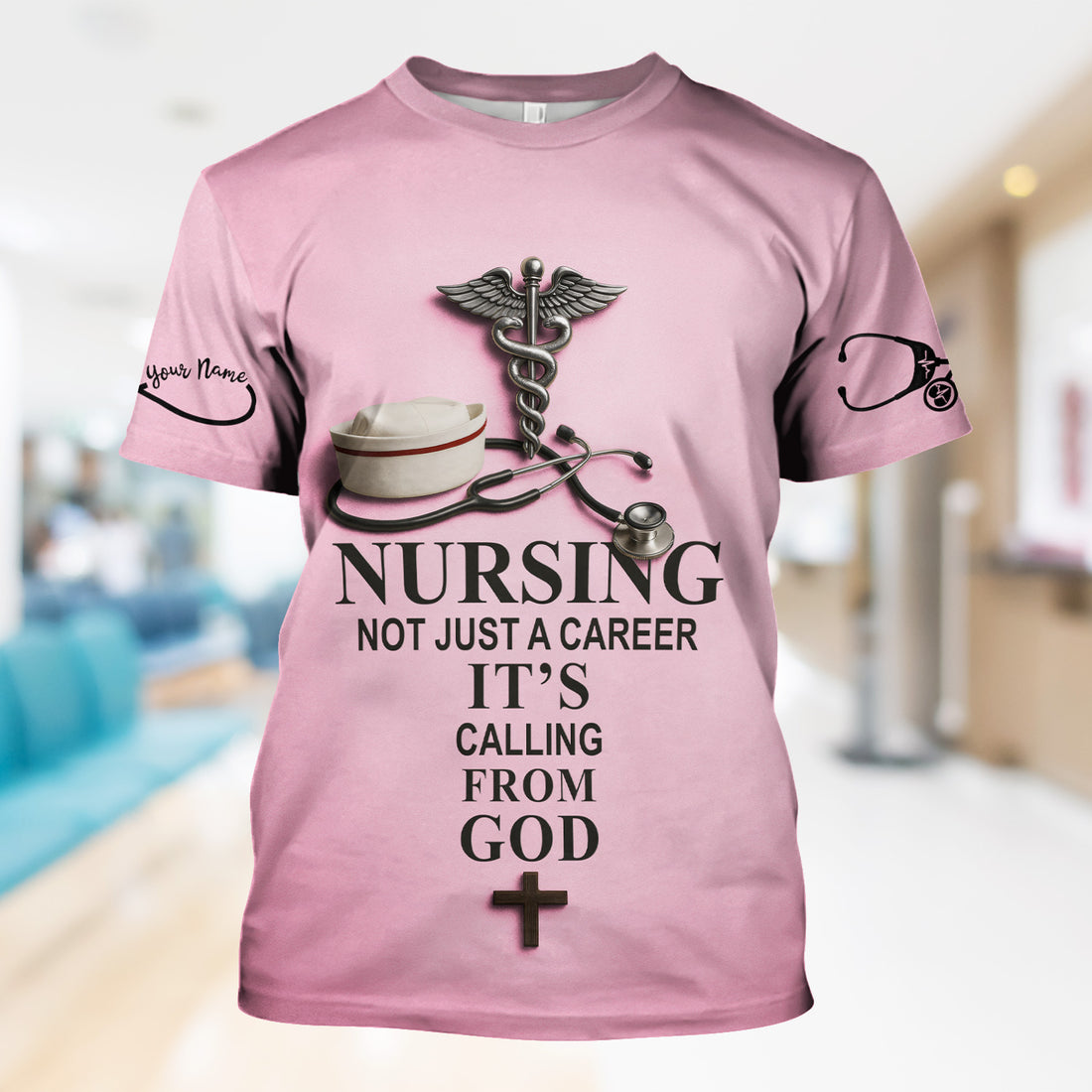 Christian Nurse Shirt - Nursing Is a Calling from God - Available in Multiple Colors - Gift for Women RN CNA LPN