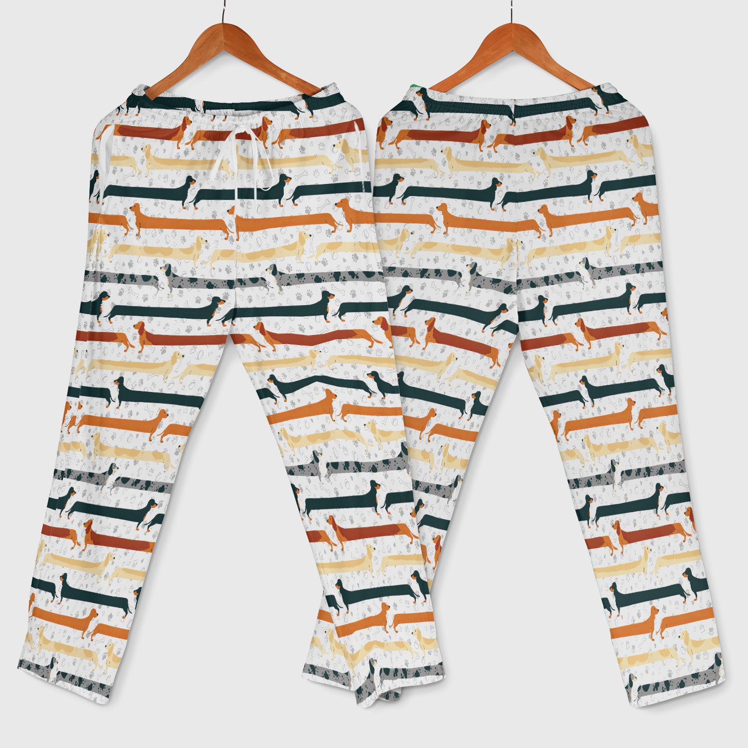 Weiner Dog Women's Scrub Sets - Comfortable Scrubs for Nurses - Funny Scrub Pants and V Neck Top - Breathable Med Uniform