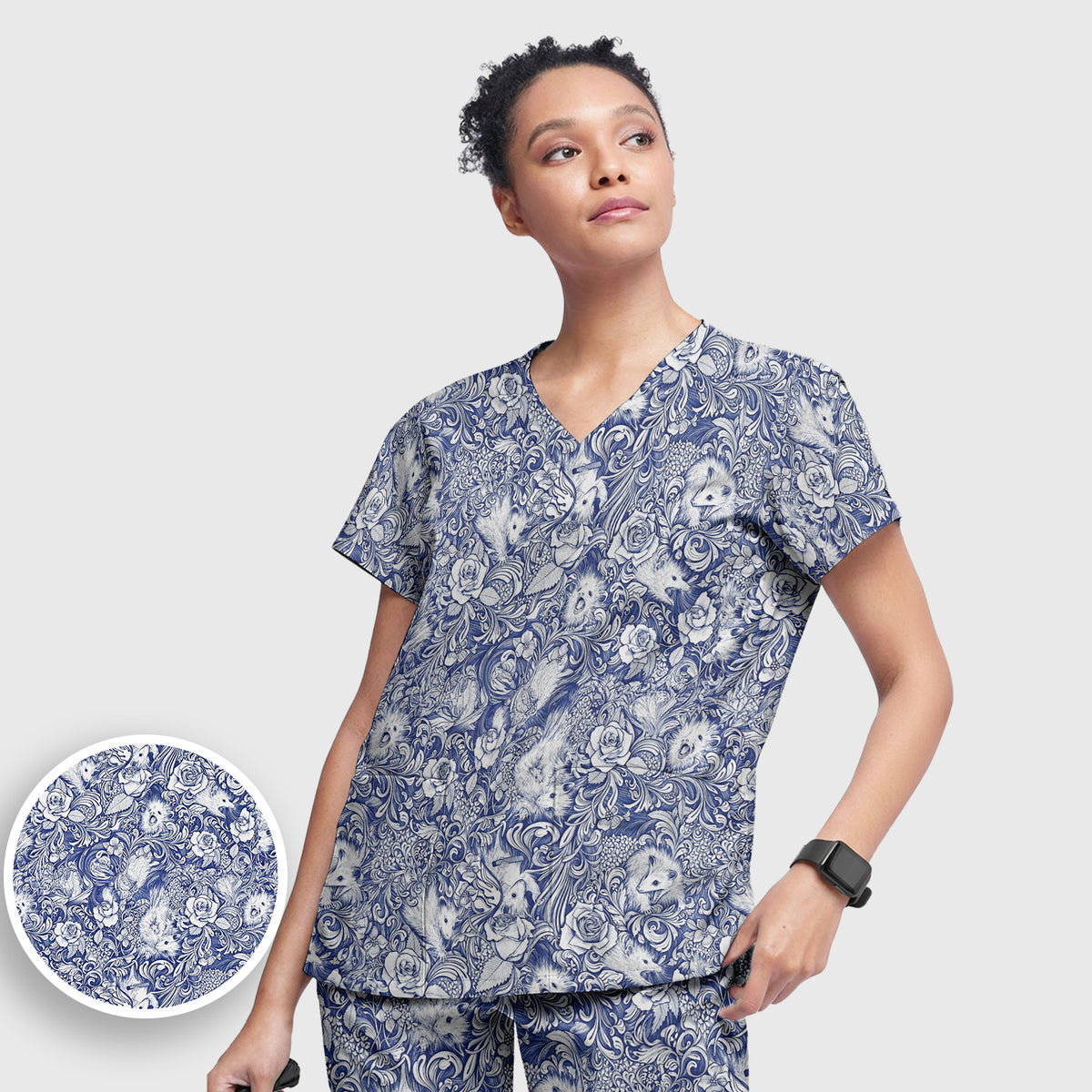 Niedliches „Be A Jimothy“-Waschbären-Set mit Herzen, Peeling-Hose und V-Ausschnitt-Oberteil