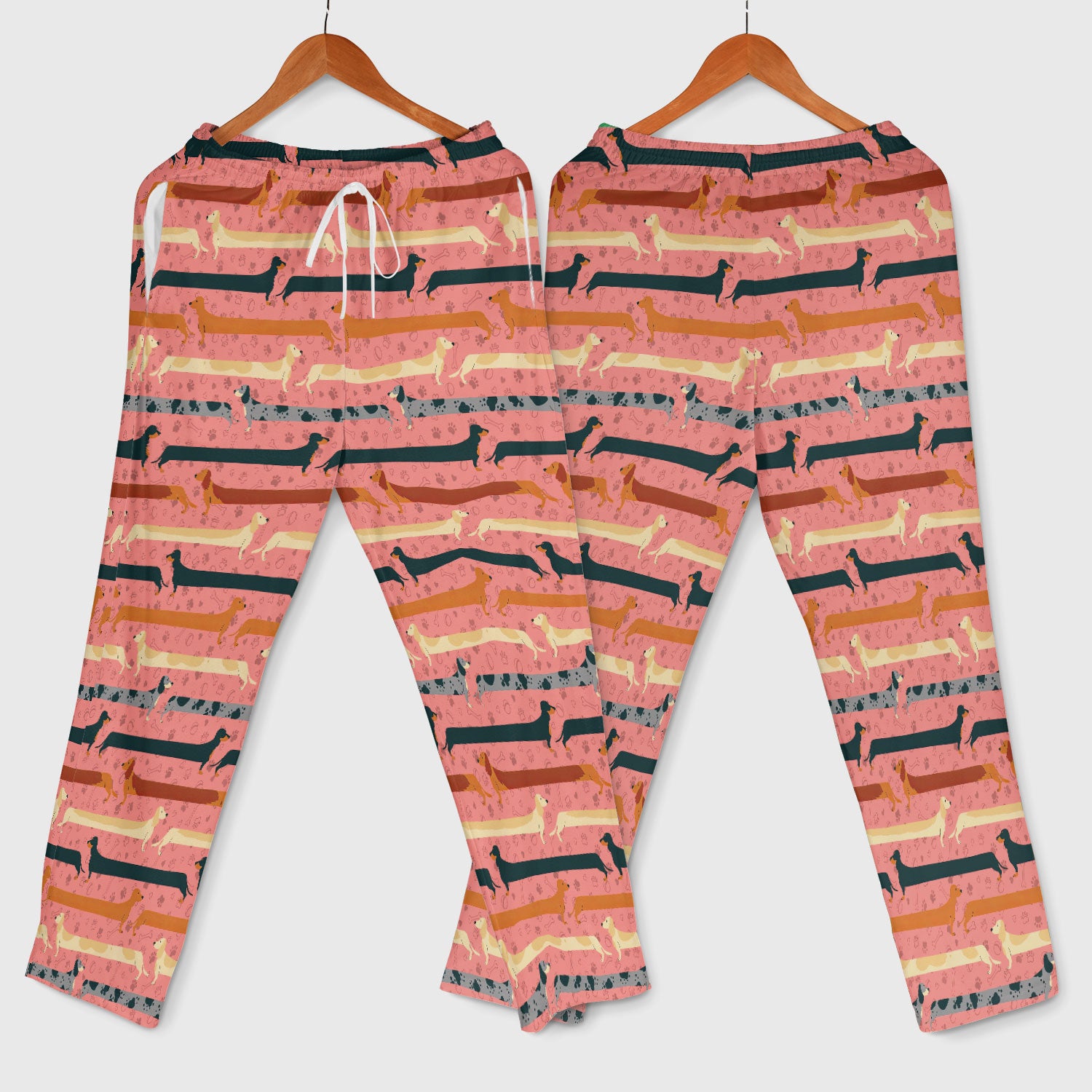 Weiner Dog Women's Scrub Sets - Comfortable Scrubs for Nurses - Funny Scrub Pants and V Neck Top - Breathable Med Uniform