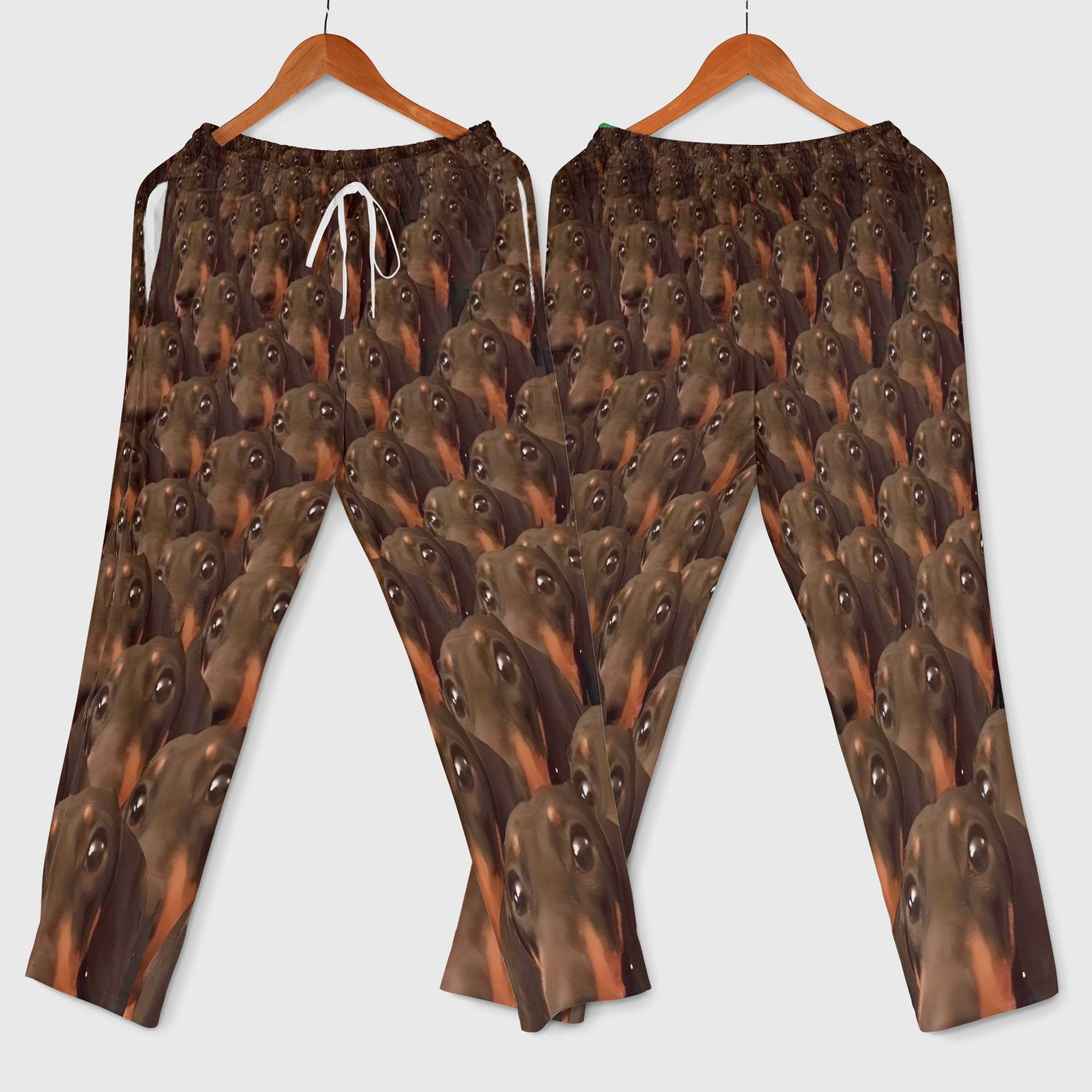 Funny Dachshund Scrub Set for Women - Cute Sausage Dog Pattern Med Uniform - Weiner Lover Gift for RN LPN CNA