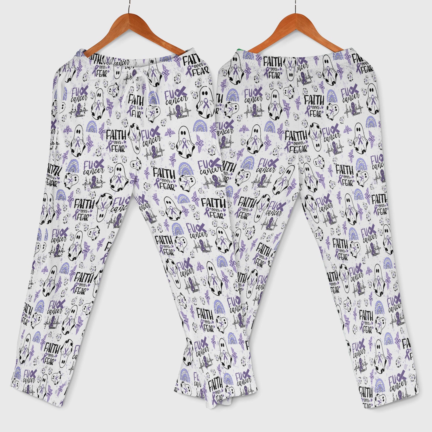 Stomach Cancer Awareness Scrub Sets - Periwinkle Blue Ribbon Survivor Scrub Pants and V Neck Top - November Warrior Gift