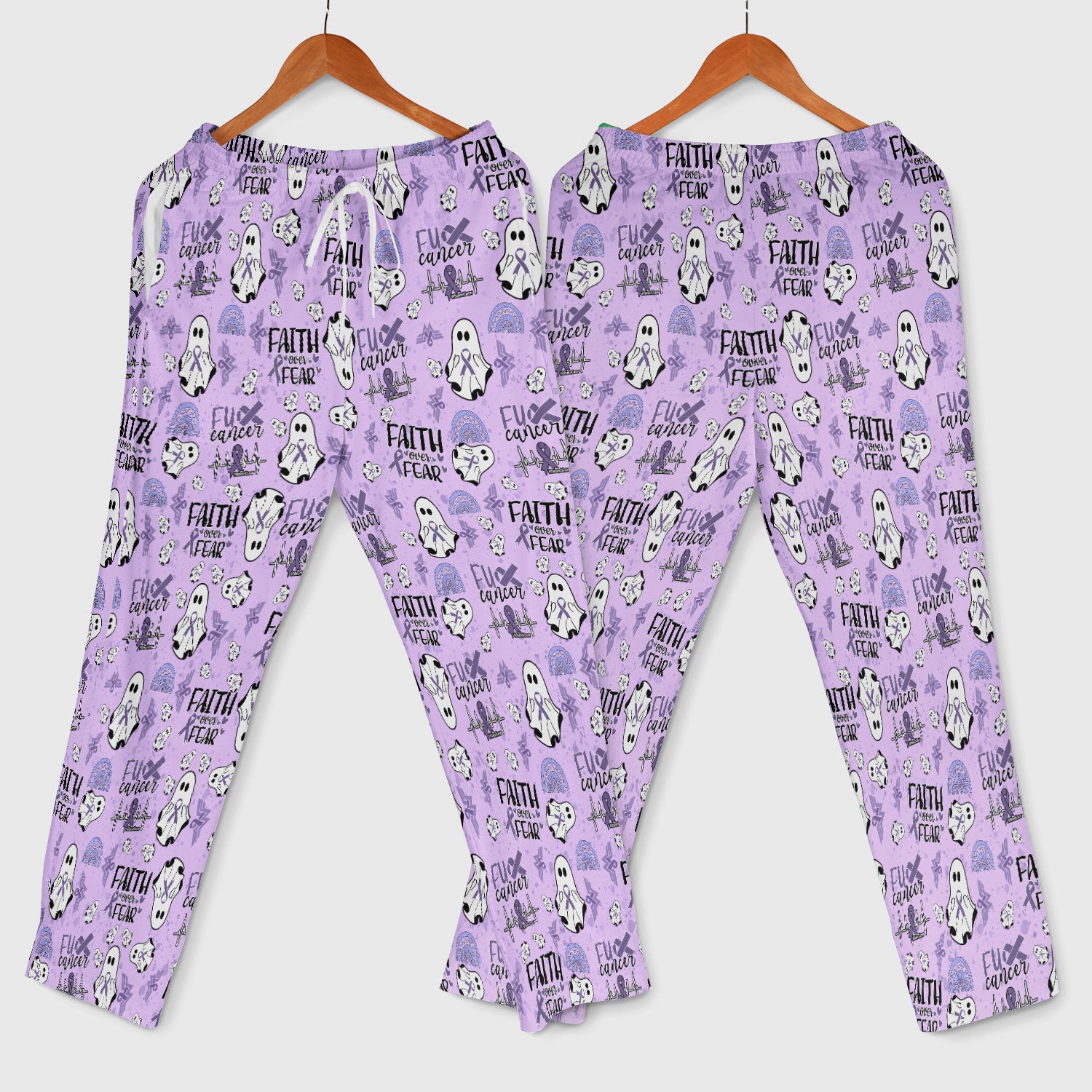 Periwinkle Ribbon Stomach Cancer Scrub Set for Women - Awareness Nurse Scrub Pants and V Neck Top - November Warrior Survivor Gift