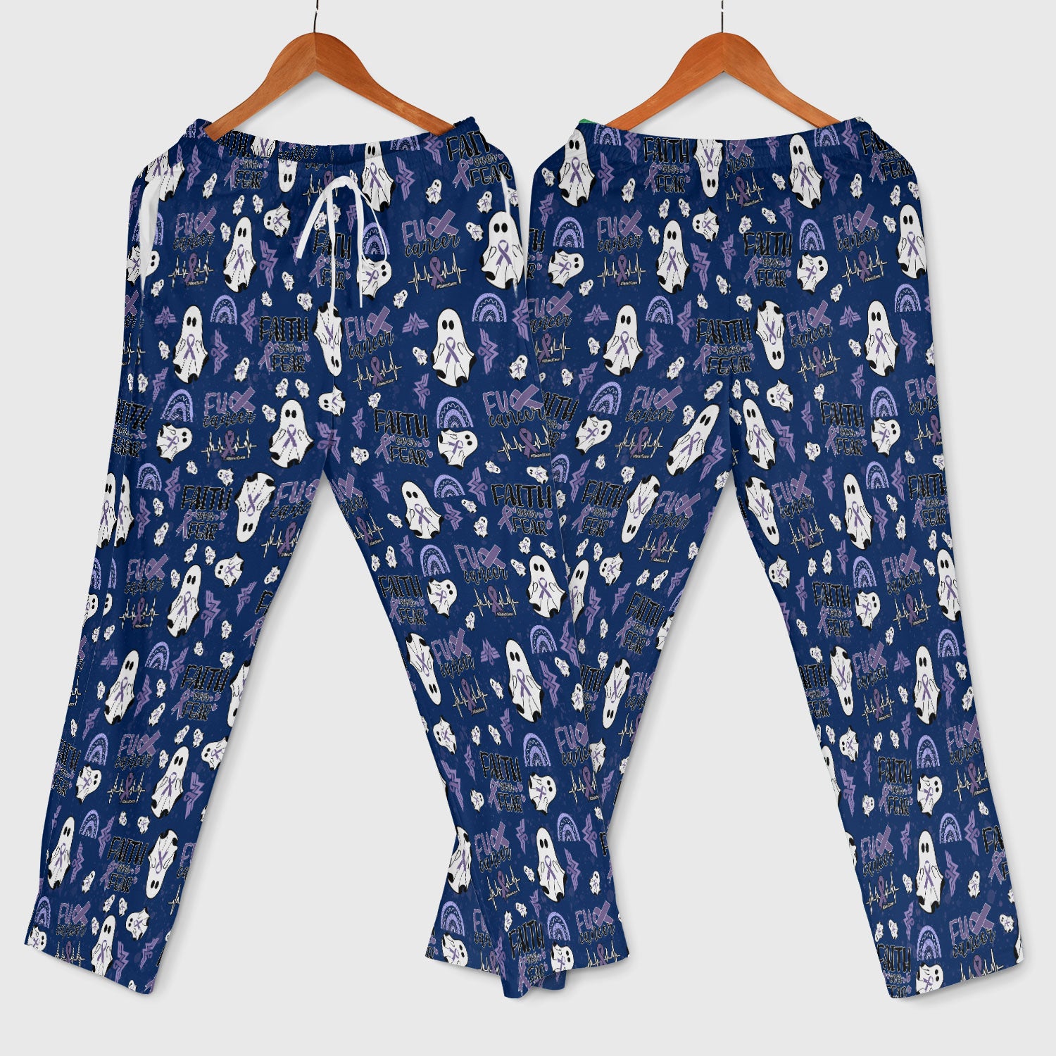 Periwinkle Ribbon Stomach Cancer Scrub Set for Women - Awareness Nurse Scrub Pants and V Neck Top - November Warrior Survivor Gift