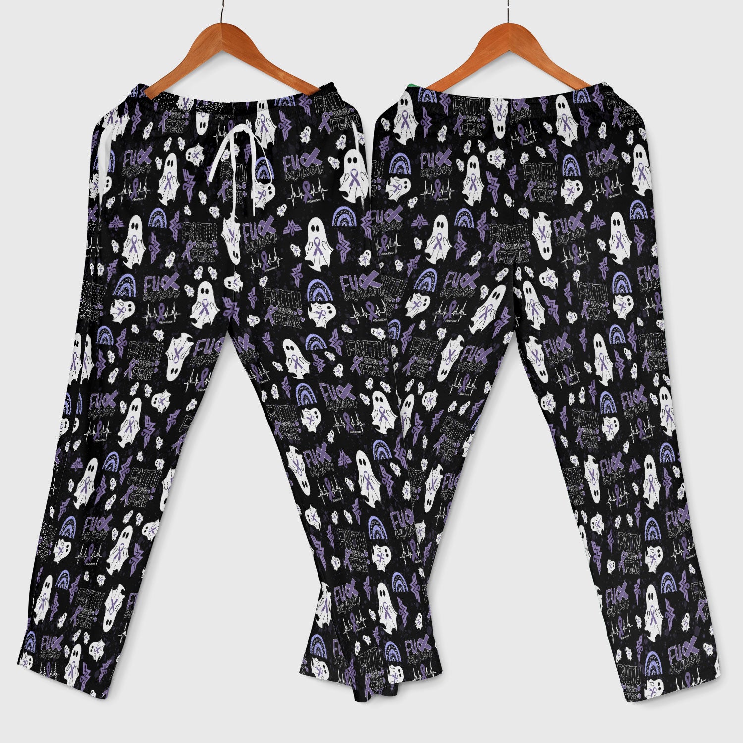Stomach Cancer Awareness Scrub Sets - Periwinkle Blue Ribbon Survivor Scrub Pants and V Neck Top - November Warrior Gift