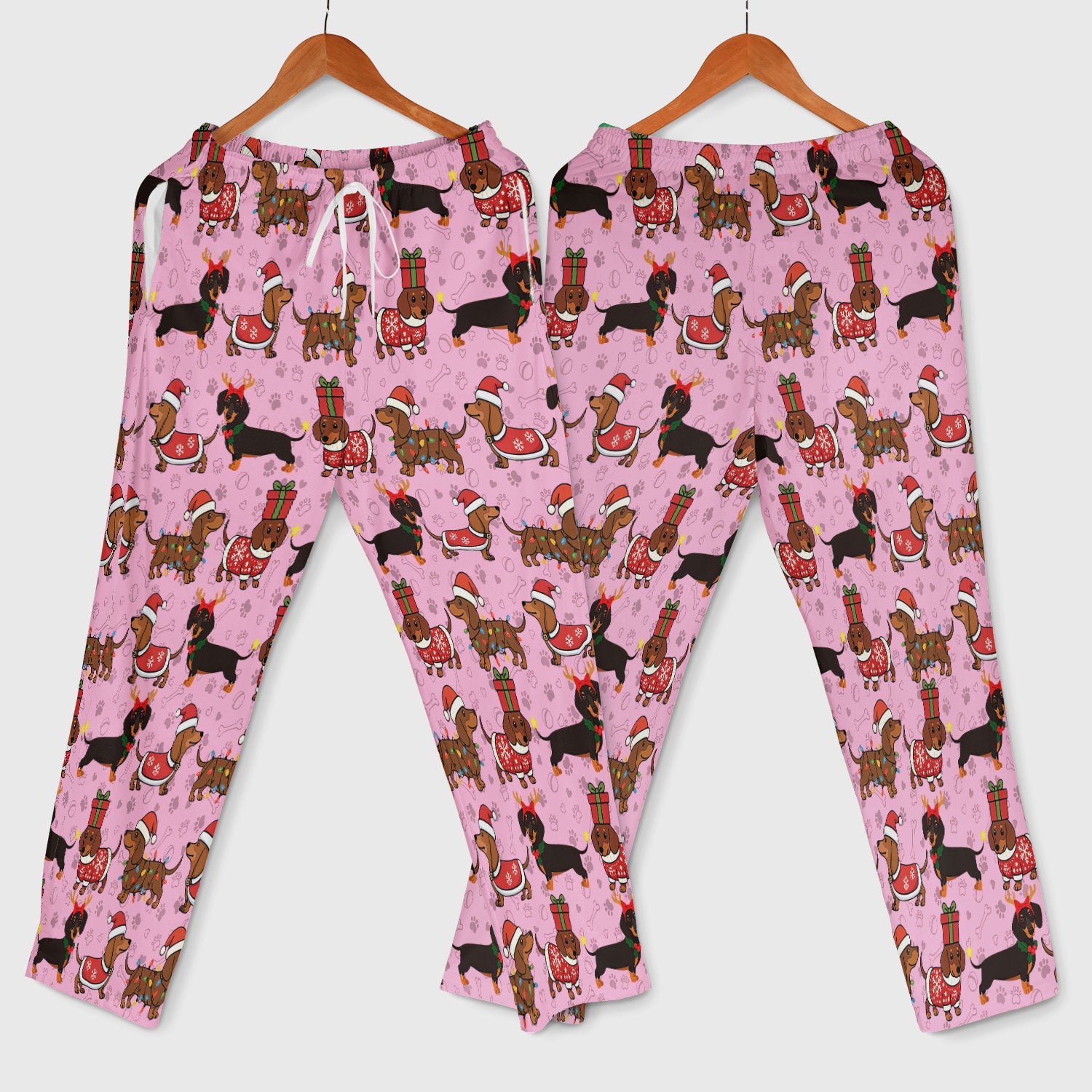 Funny Wiener Dog Scrub Set for Women - Santa's Favourite Nurse Gift - Funny Medical Uniform for RN CNA LPN