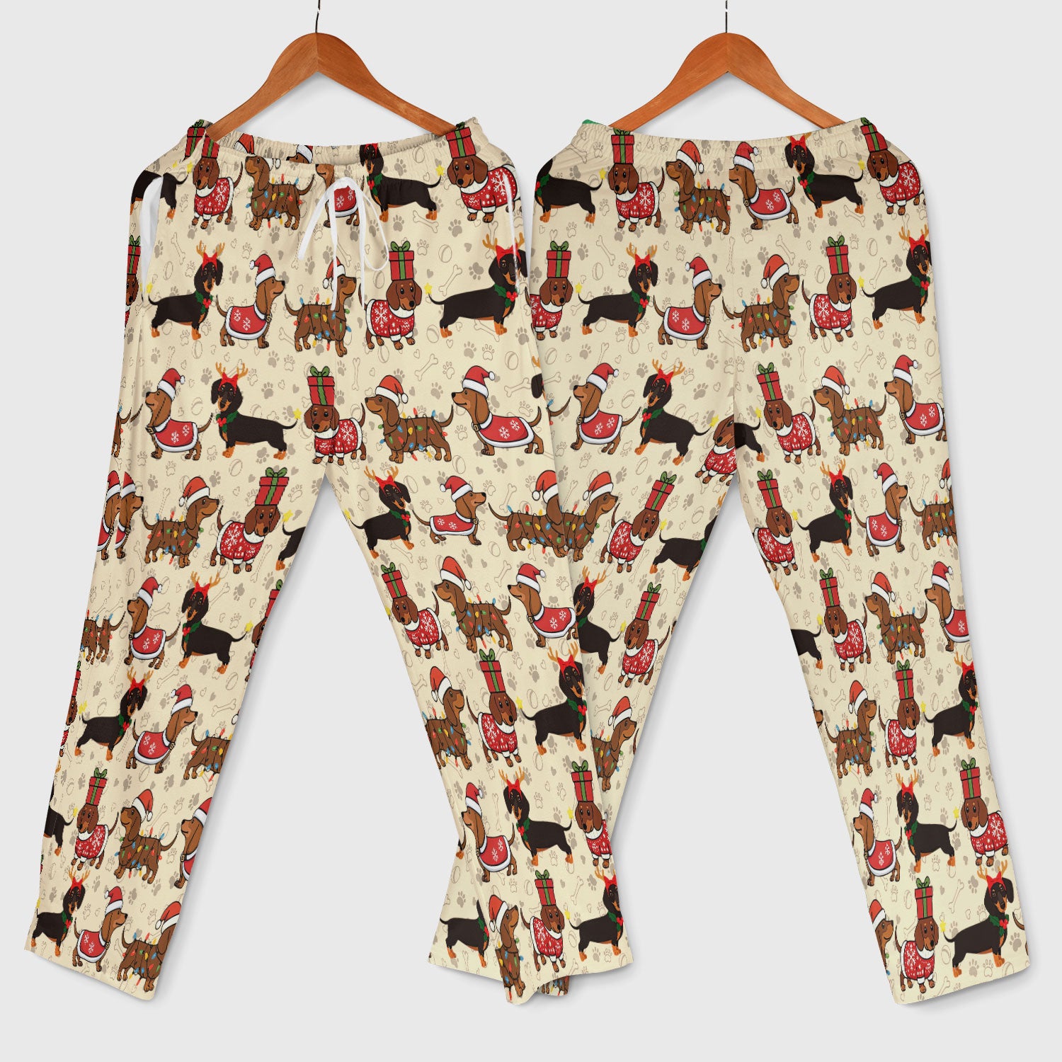 Funny Wiener Dog Scrub Set for Women - Santa's Favourite Nurse Gift - Funny Medical Uniform for RN CNA LPN