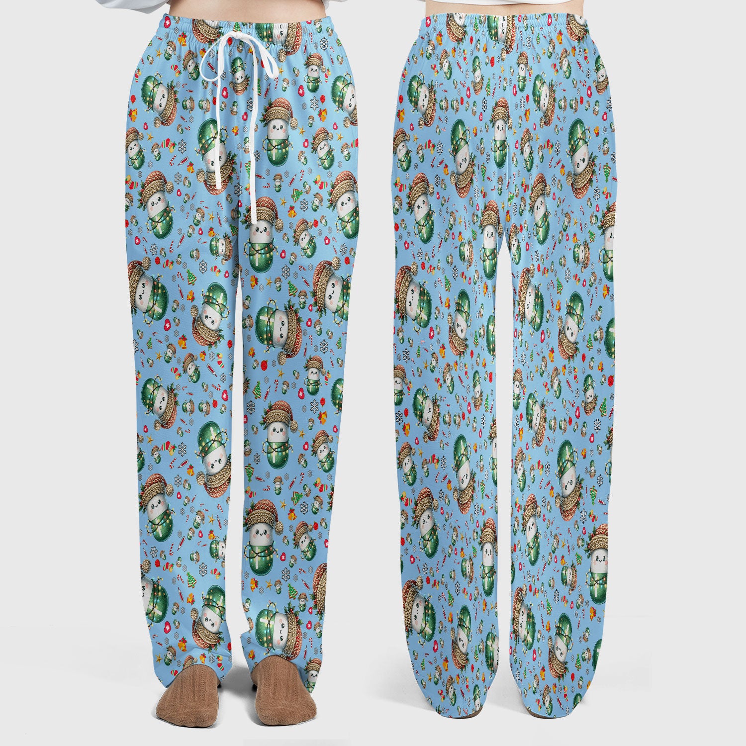 Pharmacy Tech Christmas Scrub Set – Cute Green Snowman Print Nurse Outfit – Funny Holiday Medical Uniform for Pharmacists