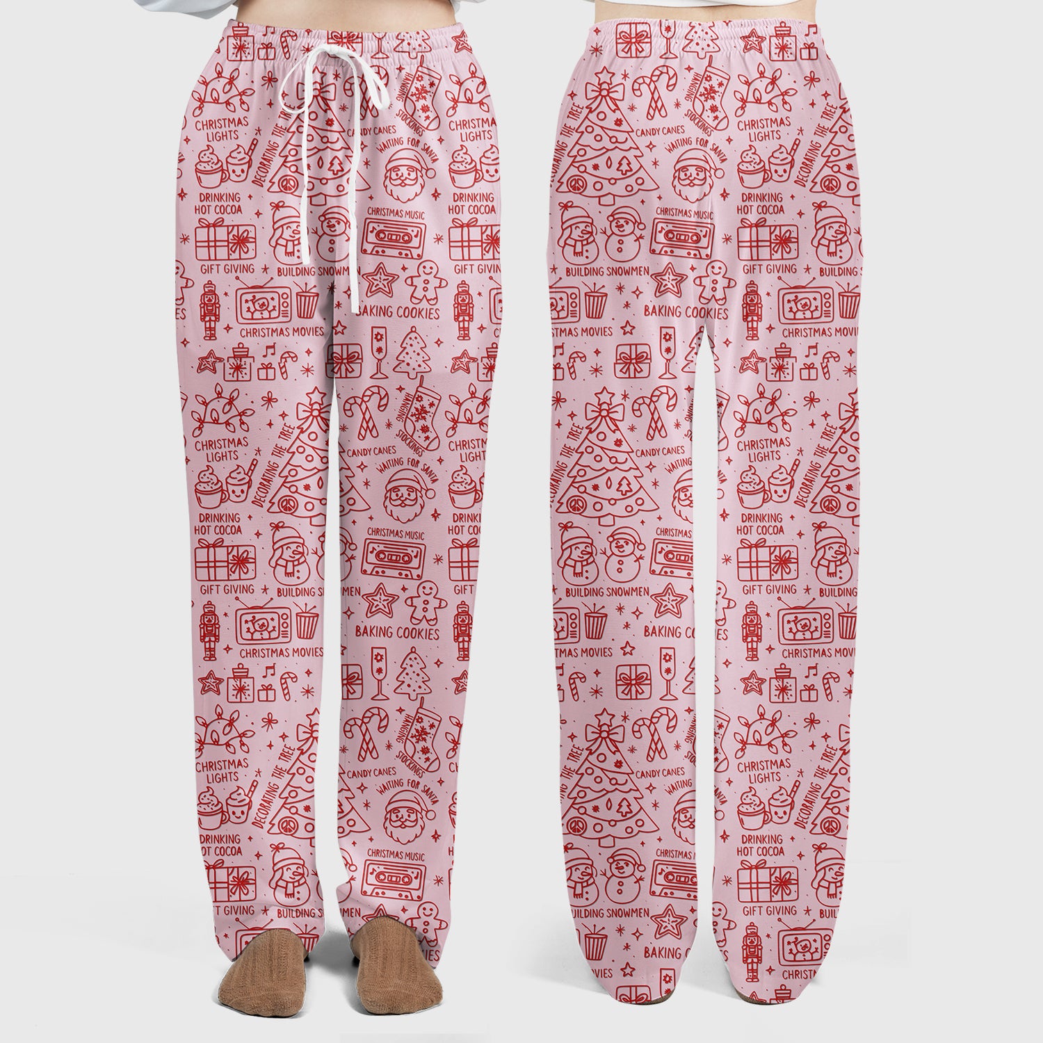 Christmas Pattern Scrub Set, Holiday Baking Cookies Nurse Shirt, Cute Medical Uniform Gift for RN, LPN, Healthcare Worker