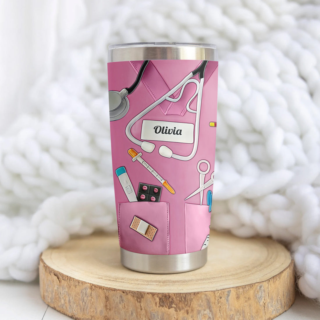 Personalized Retired Nurse Tumbler - Happy Retirement Quote Multiple Color Options Available - Custom Name Gift for RN LPN CNA