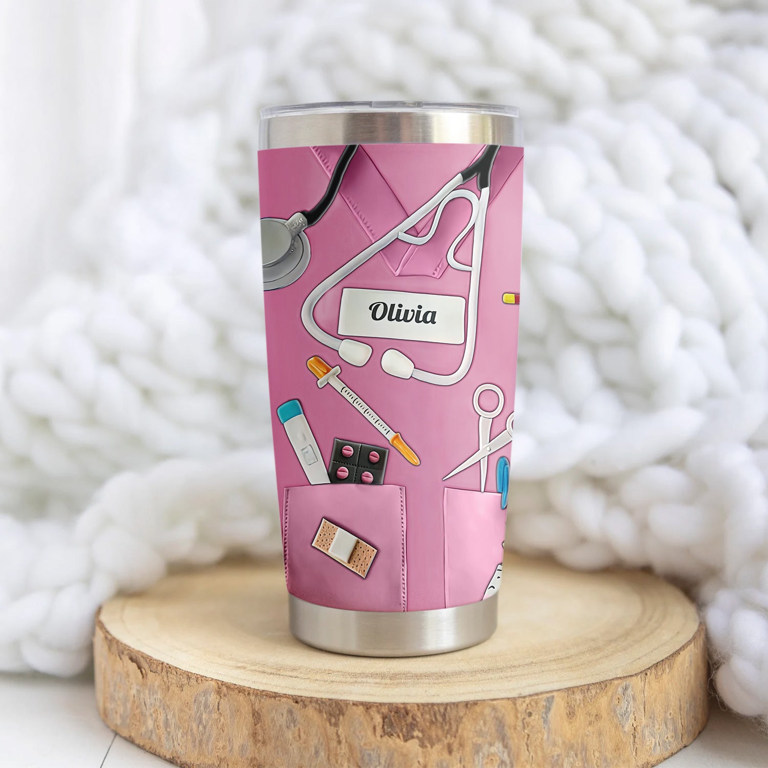 Personalized Retired Nurse Tumbler - Happy Retirement Quote Multiple Color Options Available - Custom Name Gift for RN LPN CNA
