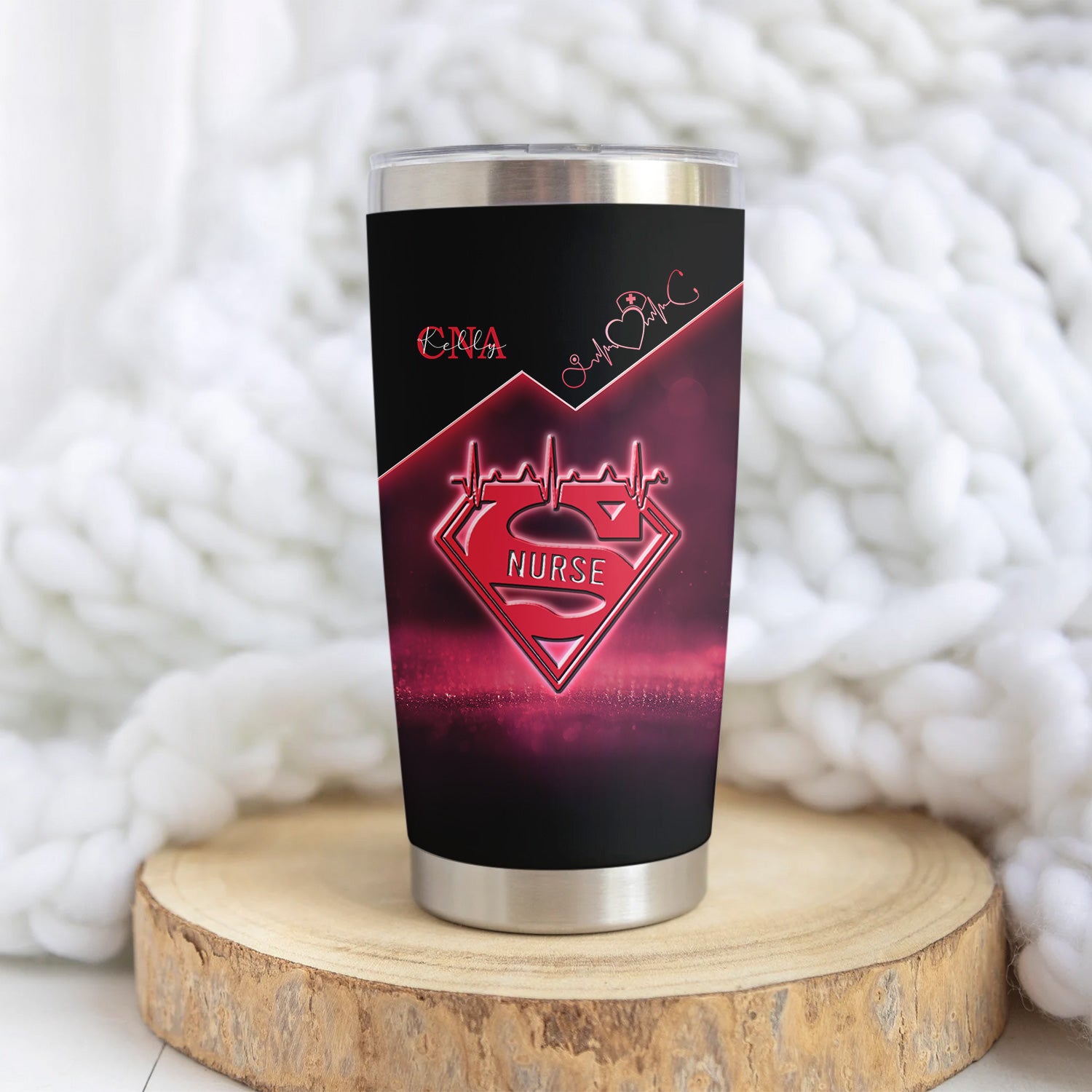 Funny Nurse Tumbler 5 Things You Should Know - Personalized CNA RN LPN Stainless Steel Mug - Gift for Healthcare Worker