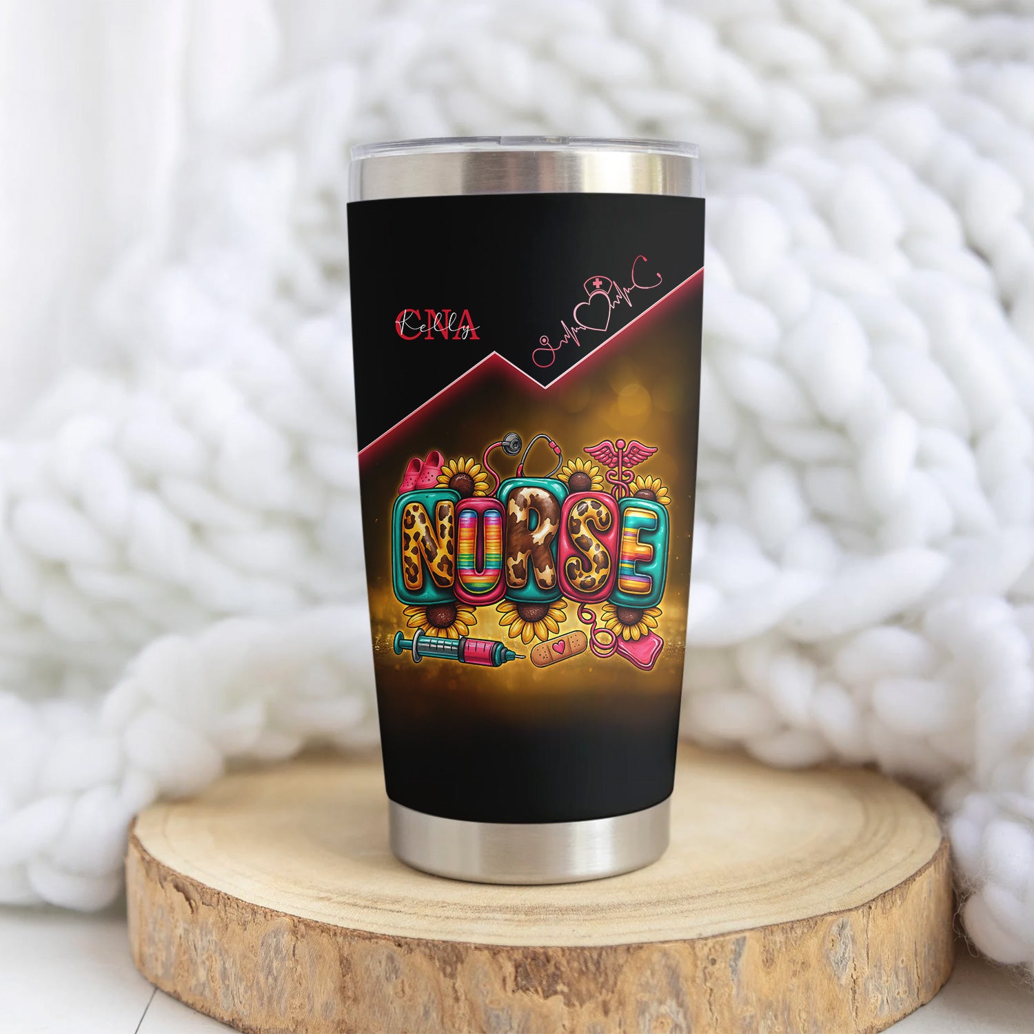 Personalized Nurse Stainless Tumbler - 5 Things About This Nurse Quote - Appreciation Gift for Women Medical Staff Healthcare Worker