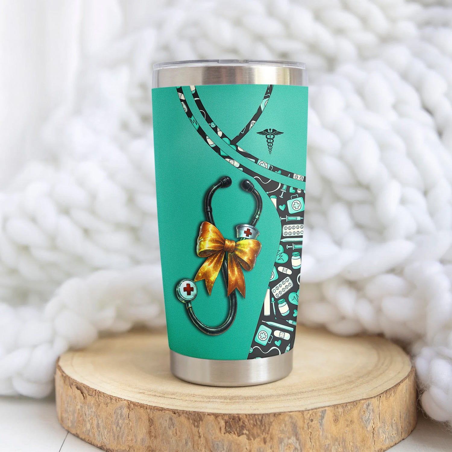 Personalized Retired Nurse Tumbler - Proud of the Work Quote - Gift for RN LPN CNA - Available in Multiple Colors