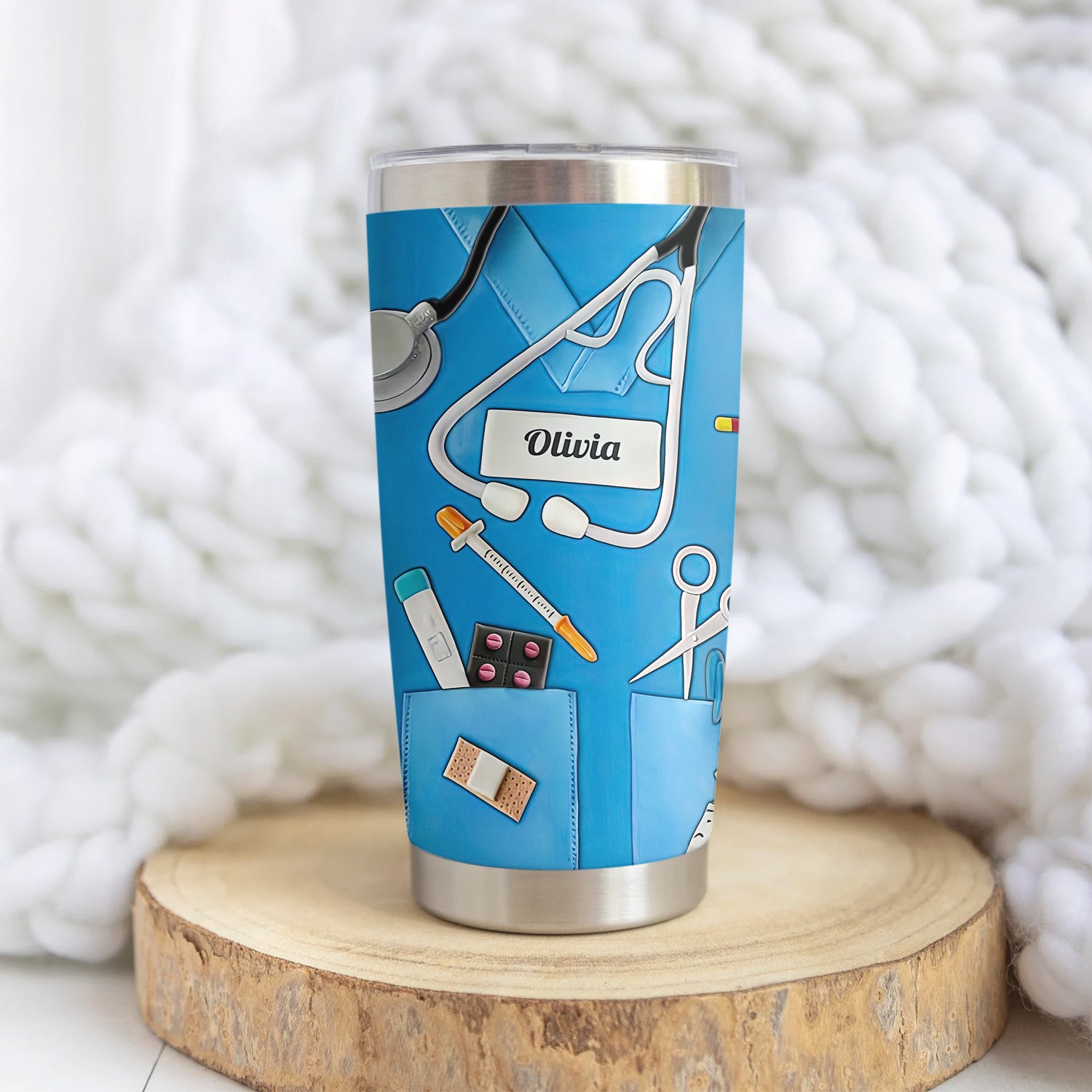 Personalized Retired Nurse Tumbler - Happy Retirement Quote Multiple Color Options Available - Custom Name Gift for RN LPN CNA