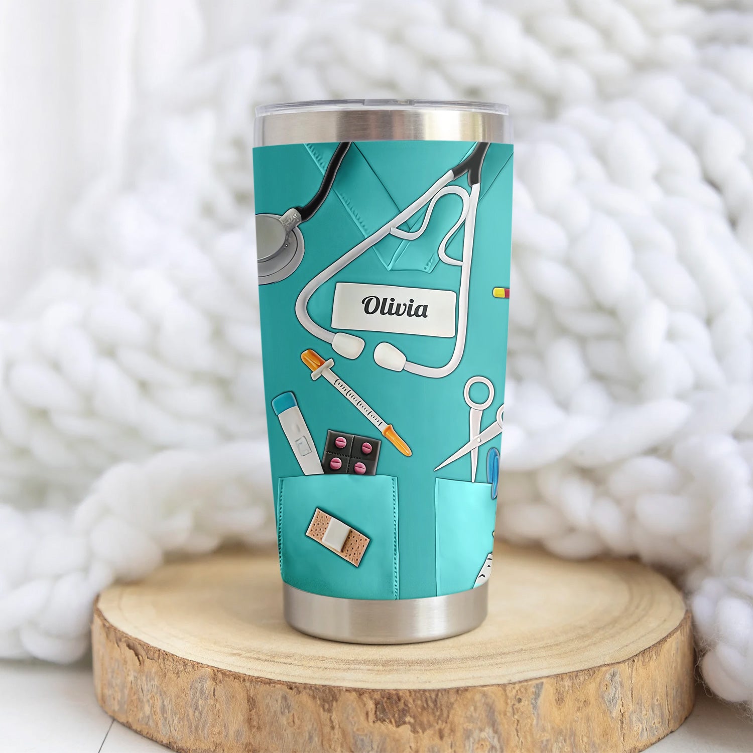 Personalized Retired Nurse Tumbler - Happy Retirement Quote Multiple Color Options Available - Custom Name Gift for RN LPN CNA
