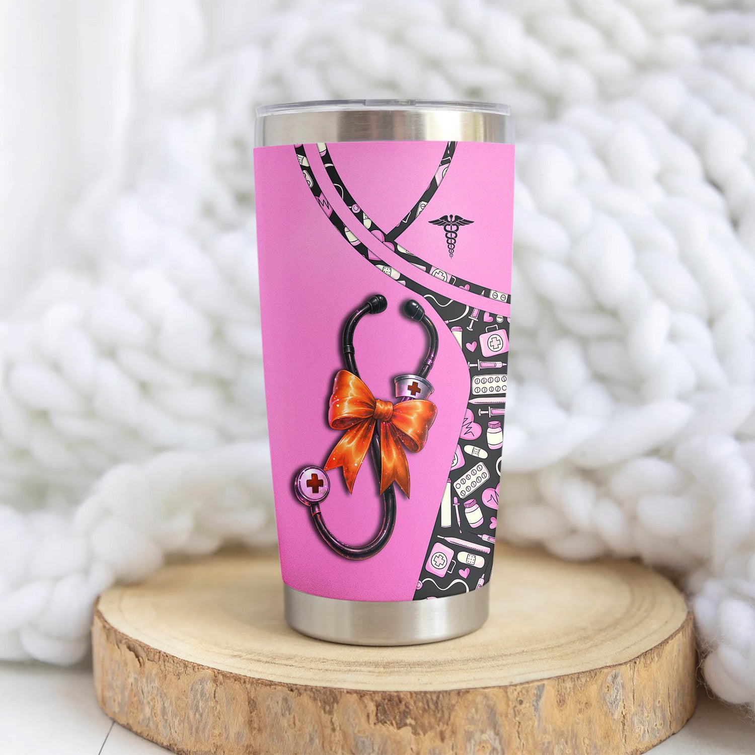 Personalized Retired Nurse Tumbler - Proud of the Work Quote - Gift for RN LPN CNA - Available in Multiple Colors